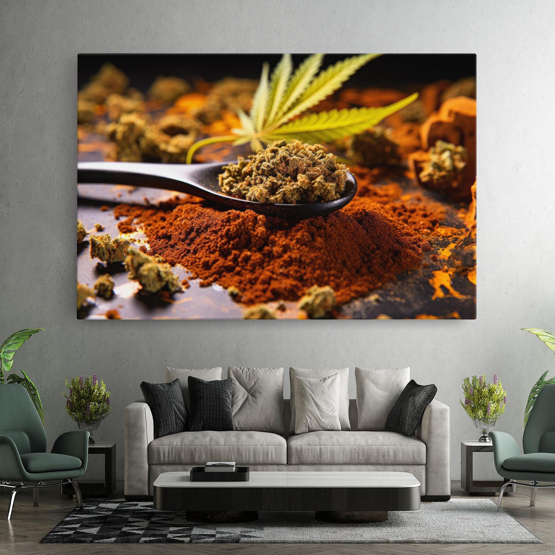 Tablou Canvas Cannabis Seasoning mockup 7