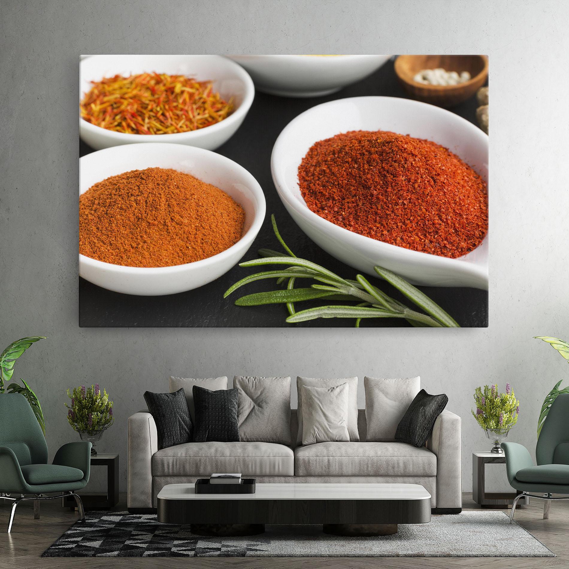 Tablou Canvas Close Up Spices Powder mockup 7