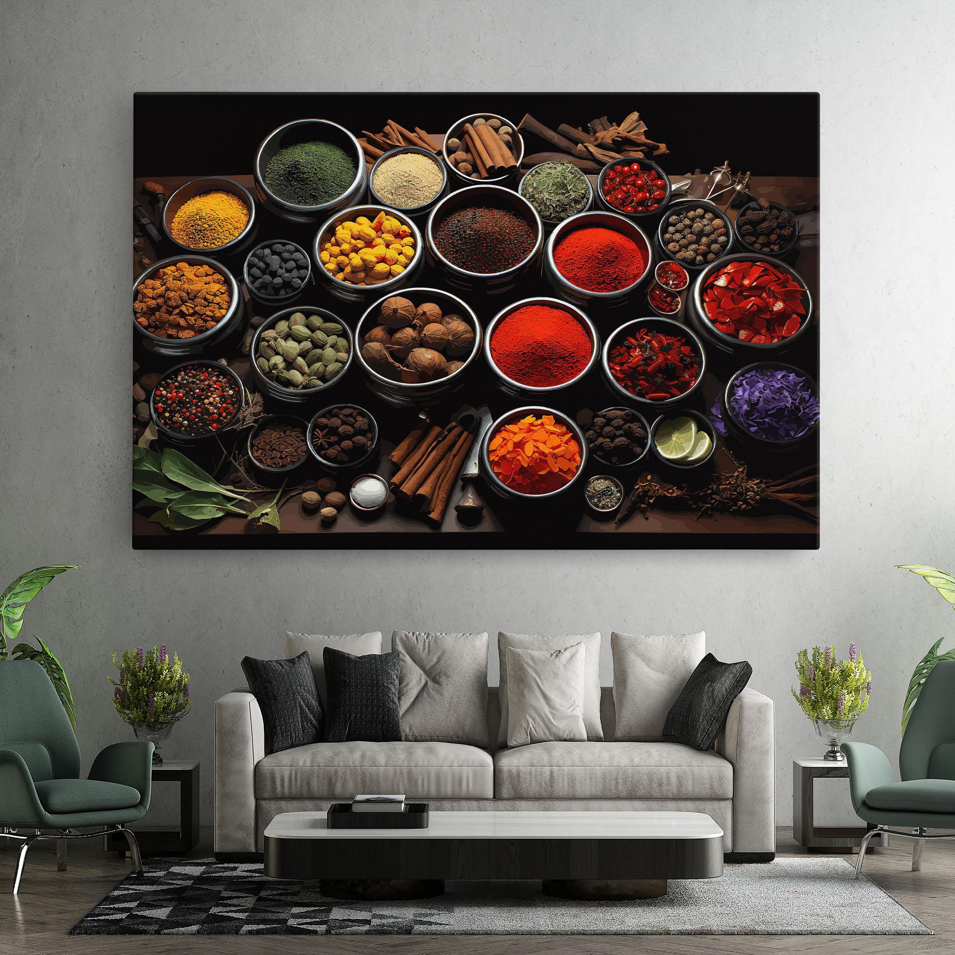 Tablou Canvas Colorful Herbs Art mockup 7