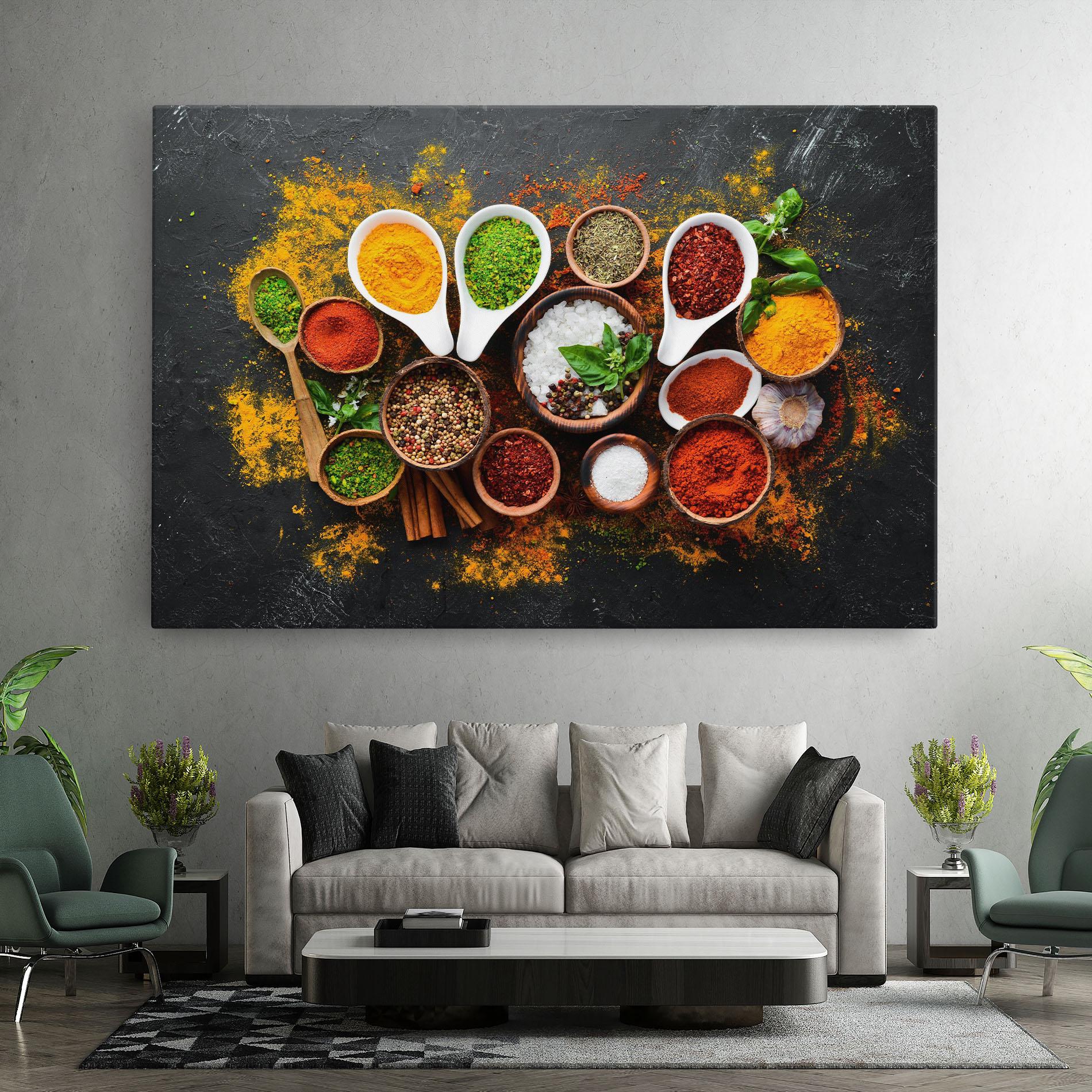 Tablou Canvas Colorful Herbs Spices mockup 7