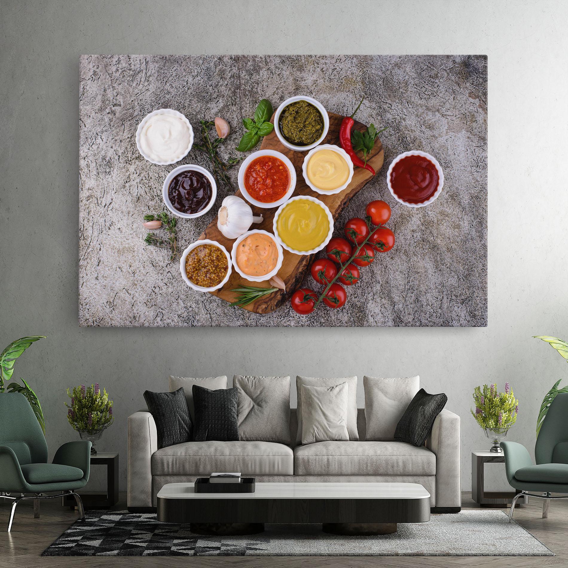 Tablou Canvas Different Sauces mockup 7