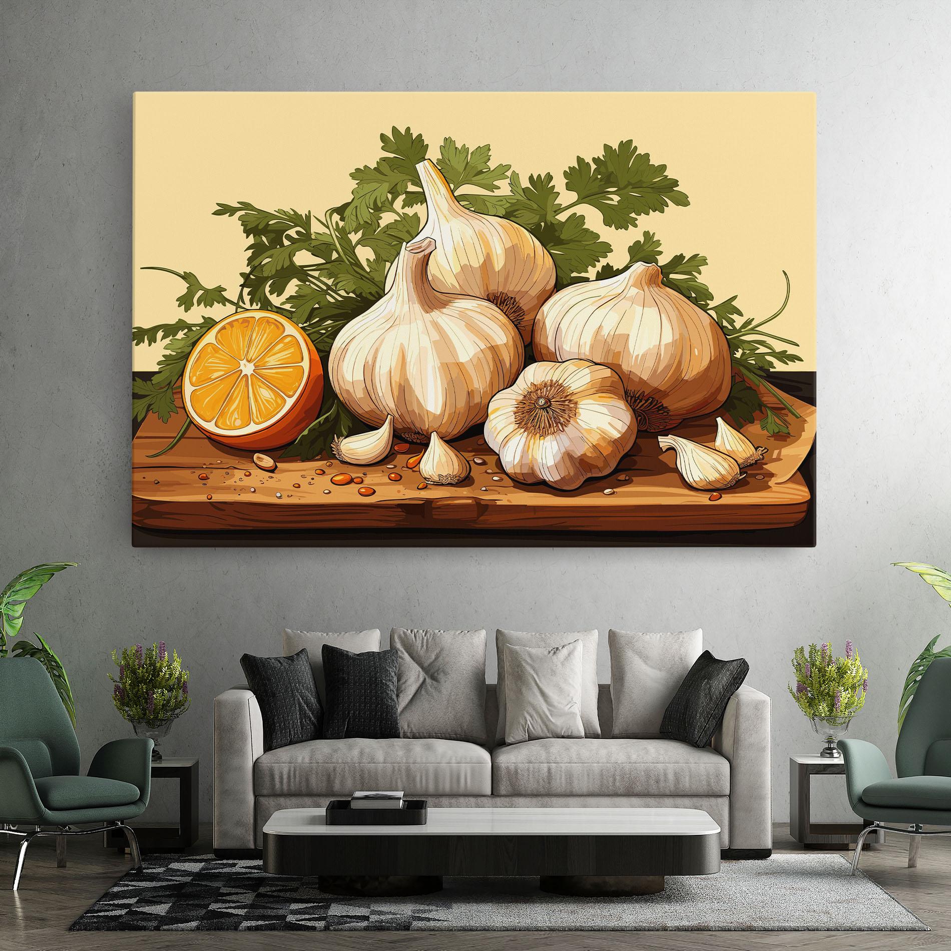 Tablou Canvas Garlic Lemon mockup 7