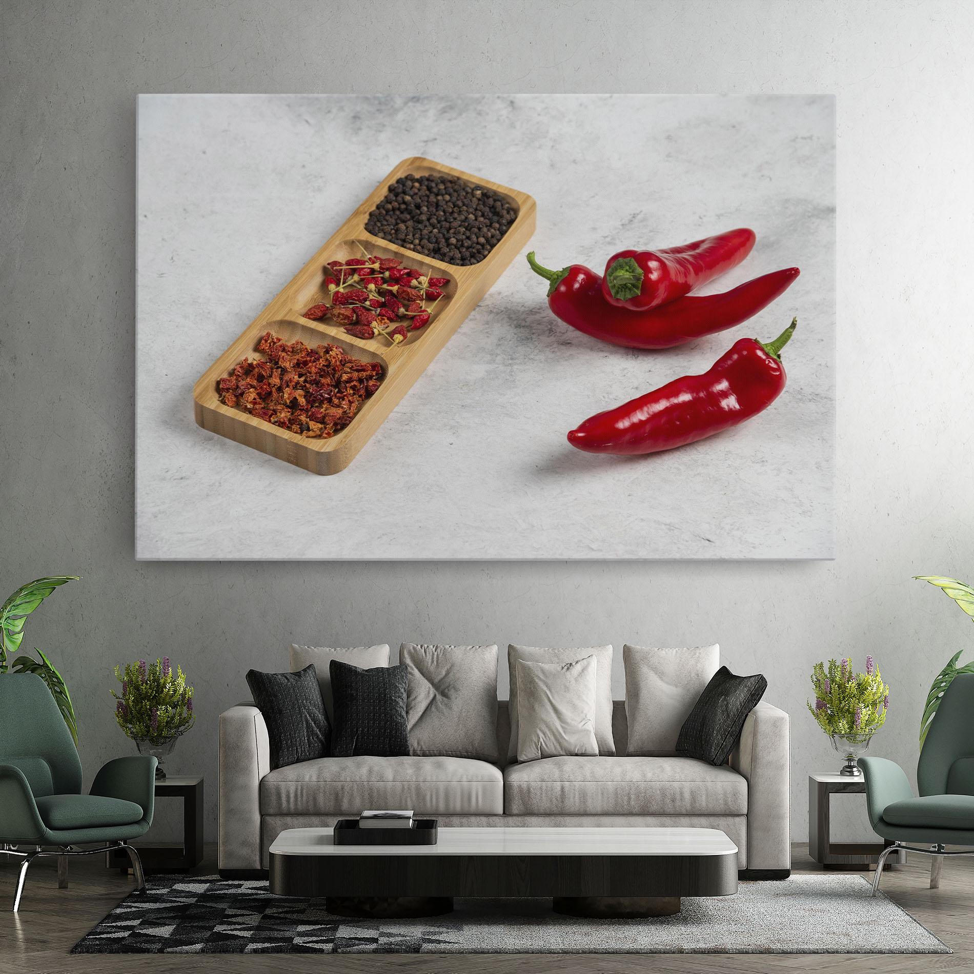 Tablou Canvas Hot Chili Spices mockup 7