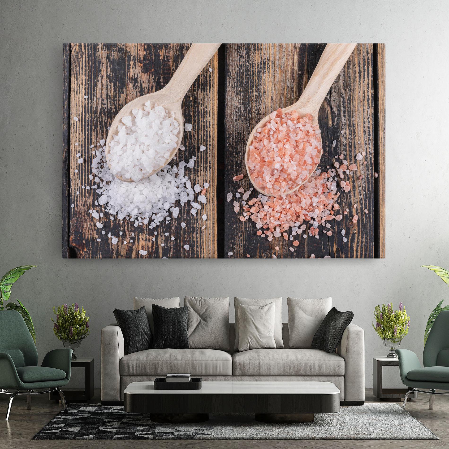 Tablou Canvas Wooden Spoons Sea Salt mockup 7