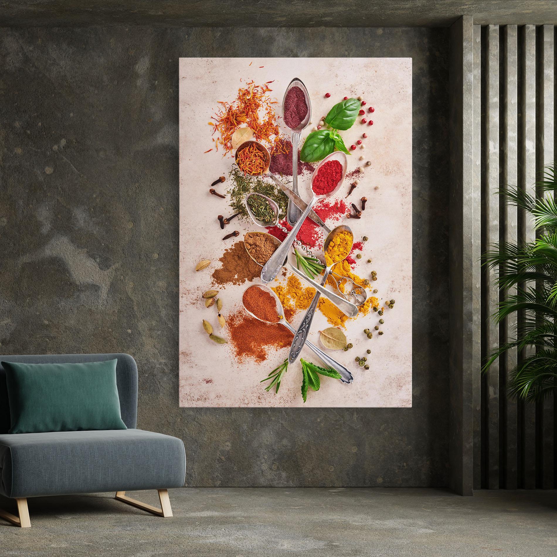 Tablou Canvas Colorful Spices Cooking mockup 7