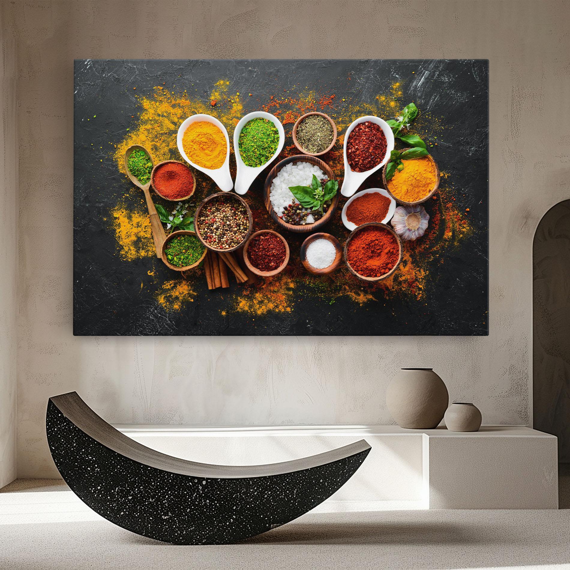 Tablou Canvas Colorful Herbs Spices mockup 8