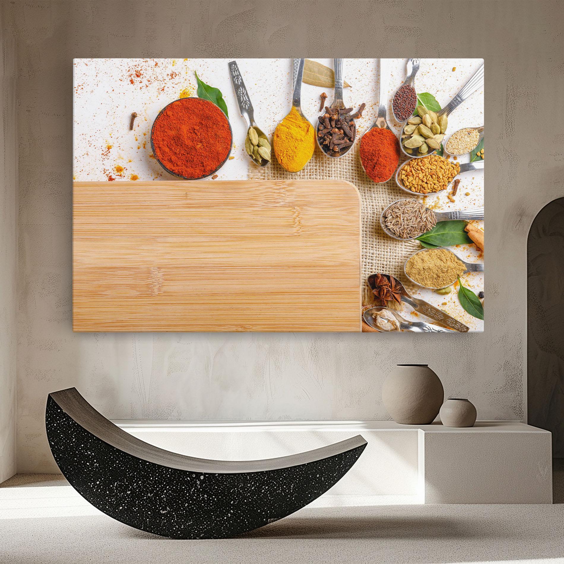 Tablou Canvas Spices Spoons mockup 8