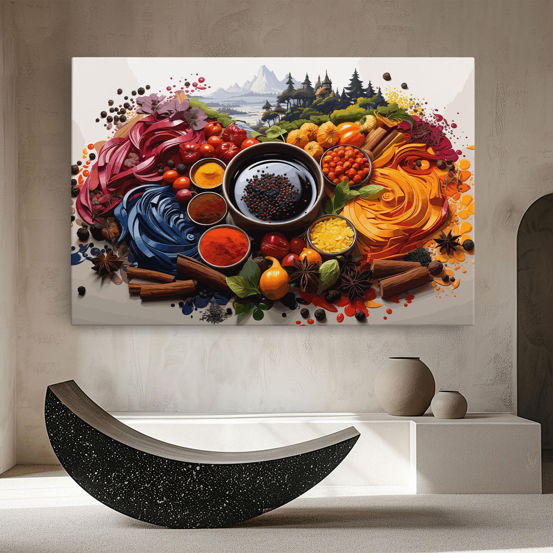 Tablou Canvas Spices Village mockup 8