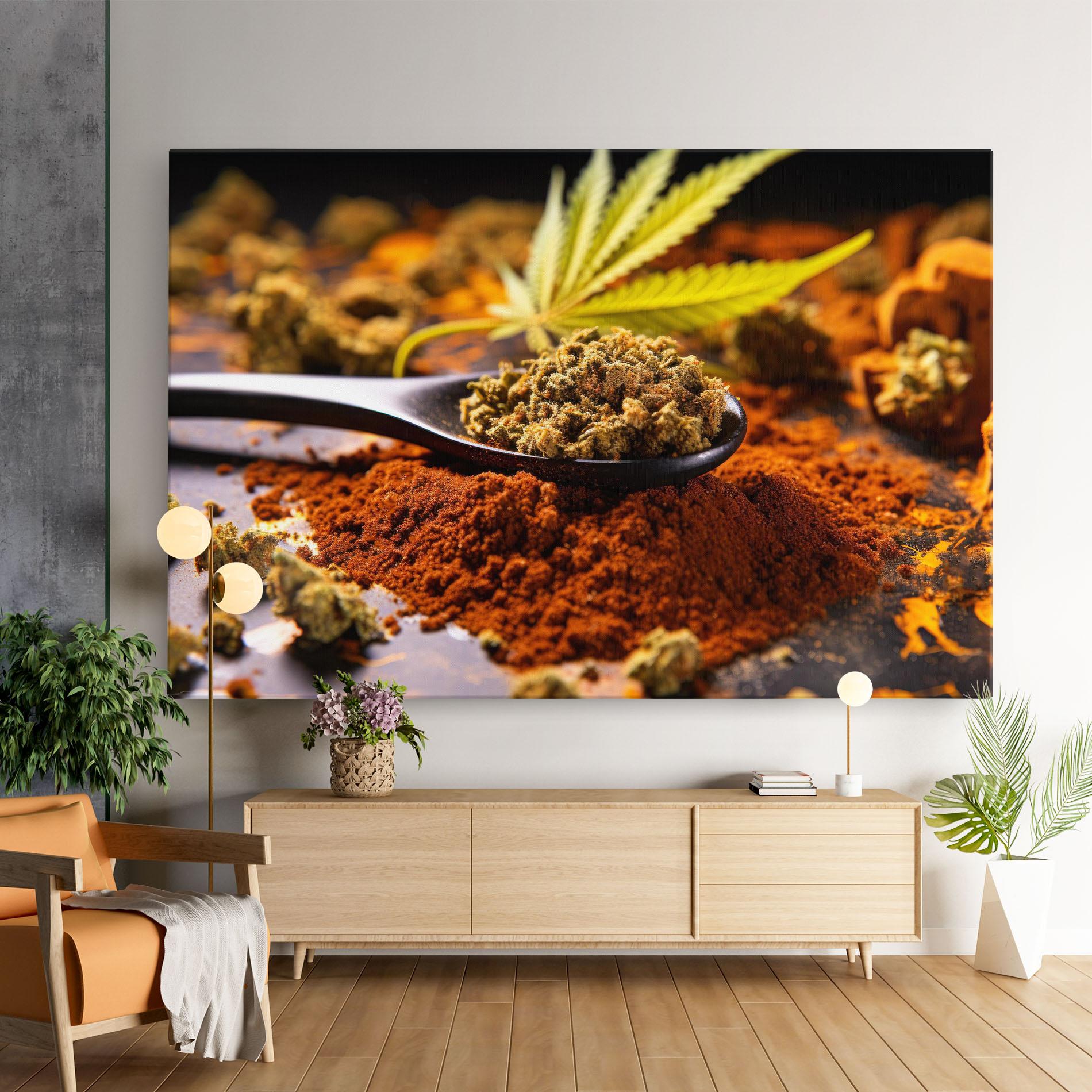Tablou Canvas Cannabis Seasoning mockup 9