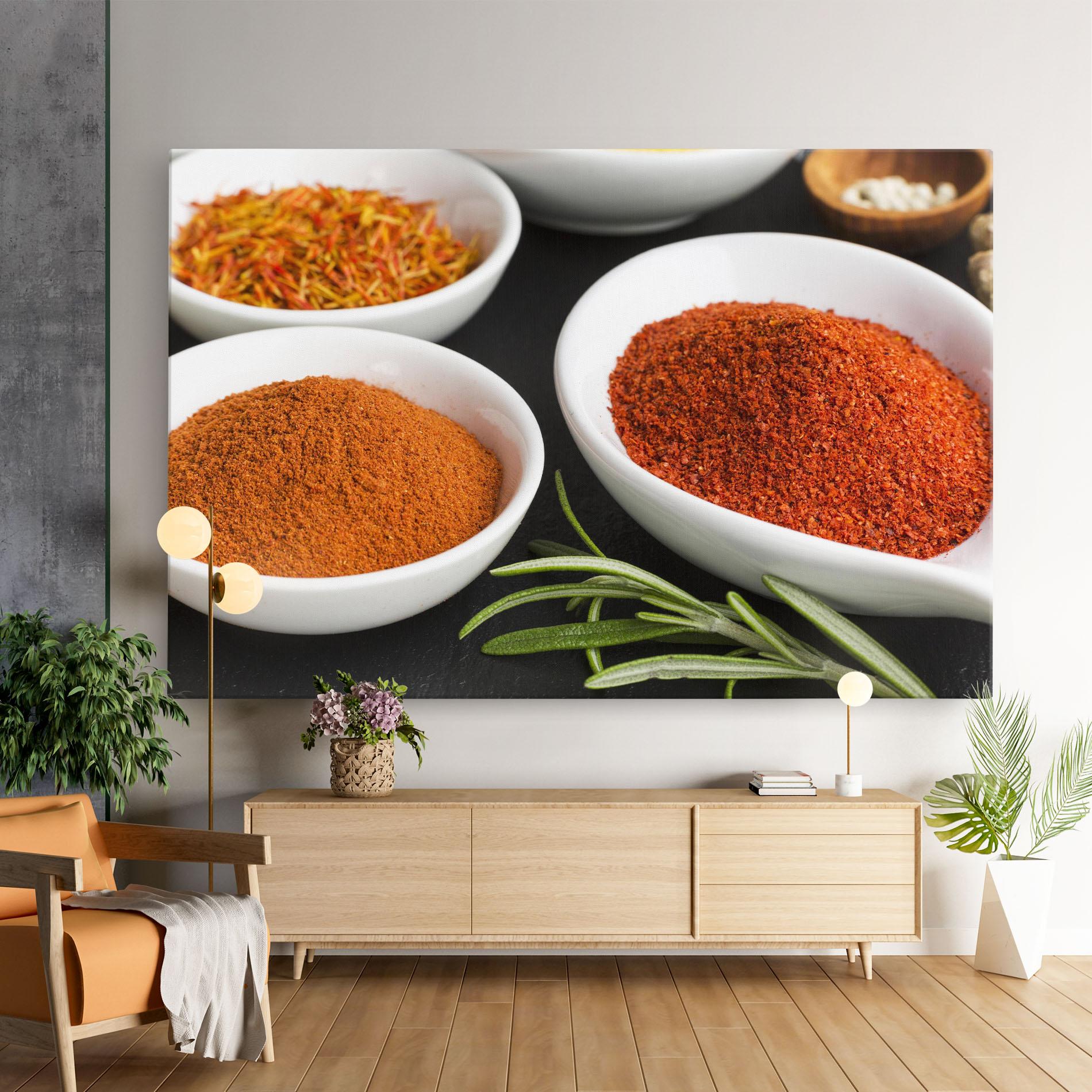 Tablou Canvas Close Up Spices Powder mockup 9