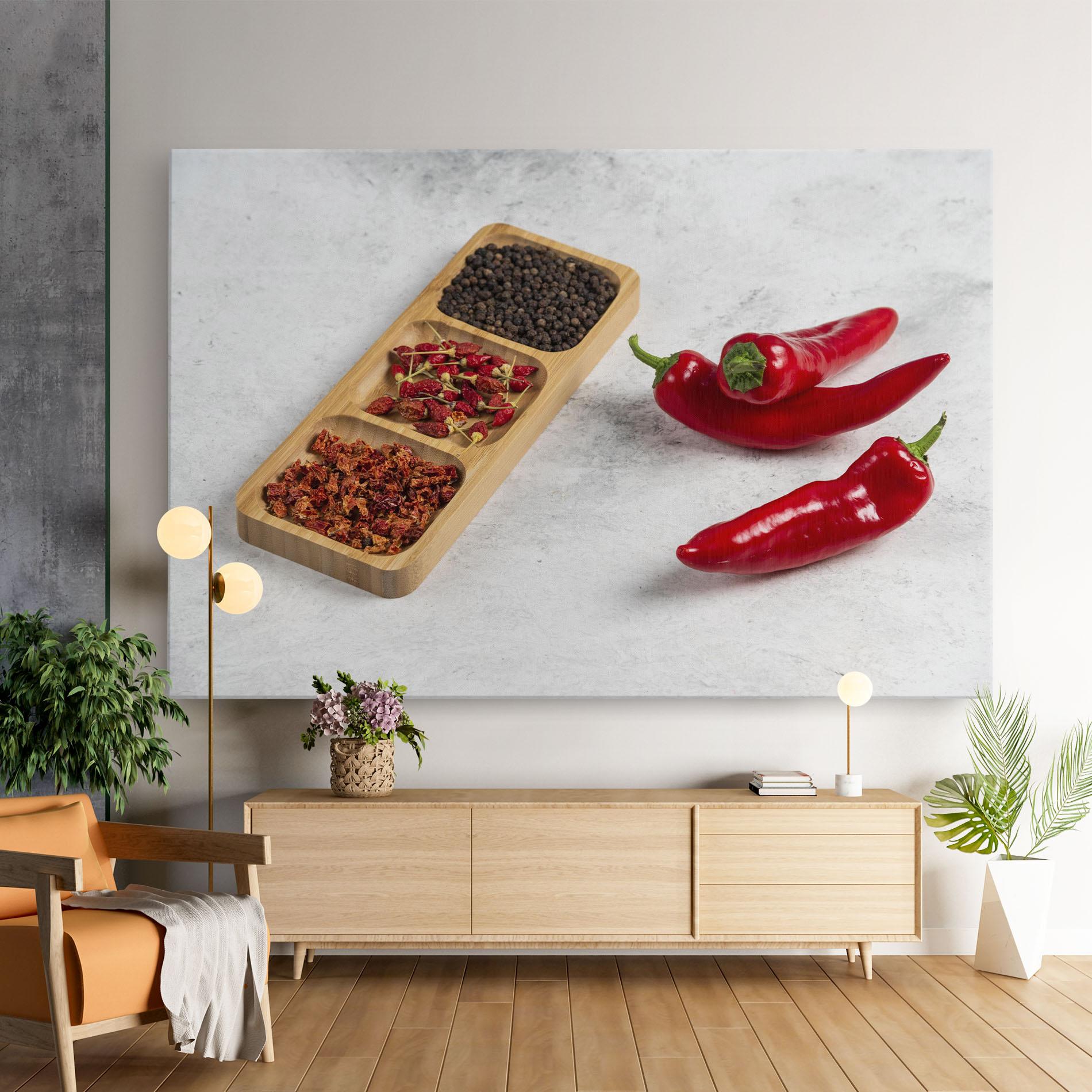Tablou Canvas Hot Chili Spices mockup 9