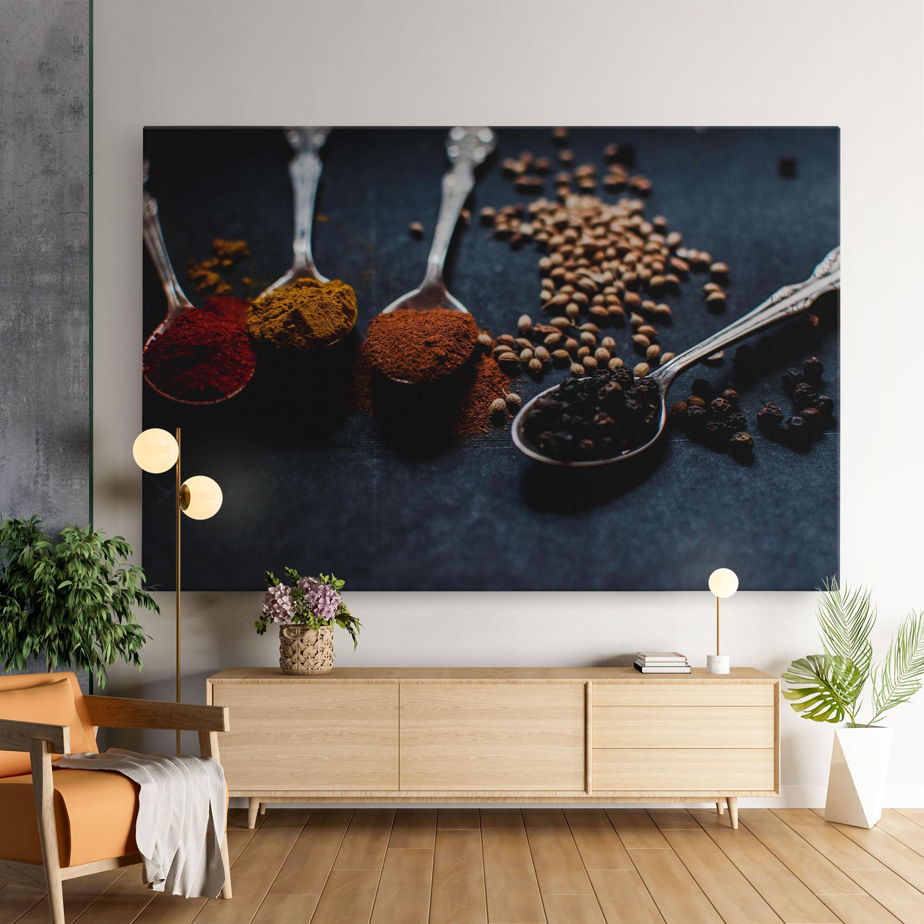 Tablou Canvas Spices Spoon mockup 9