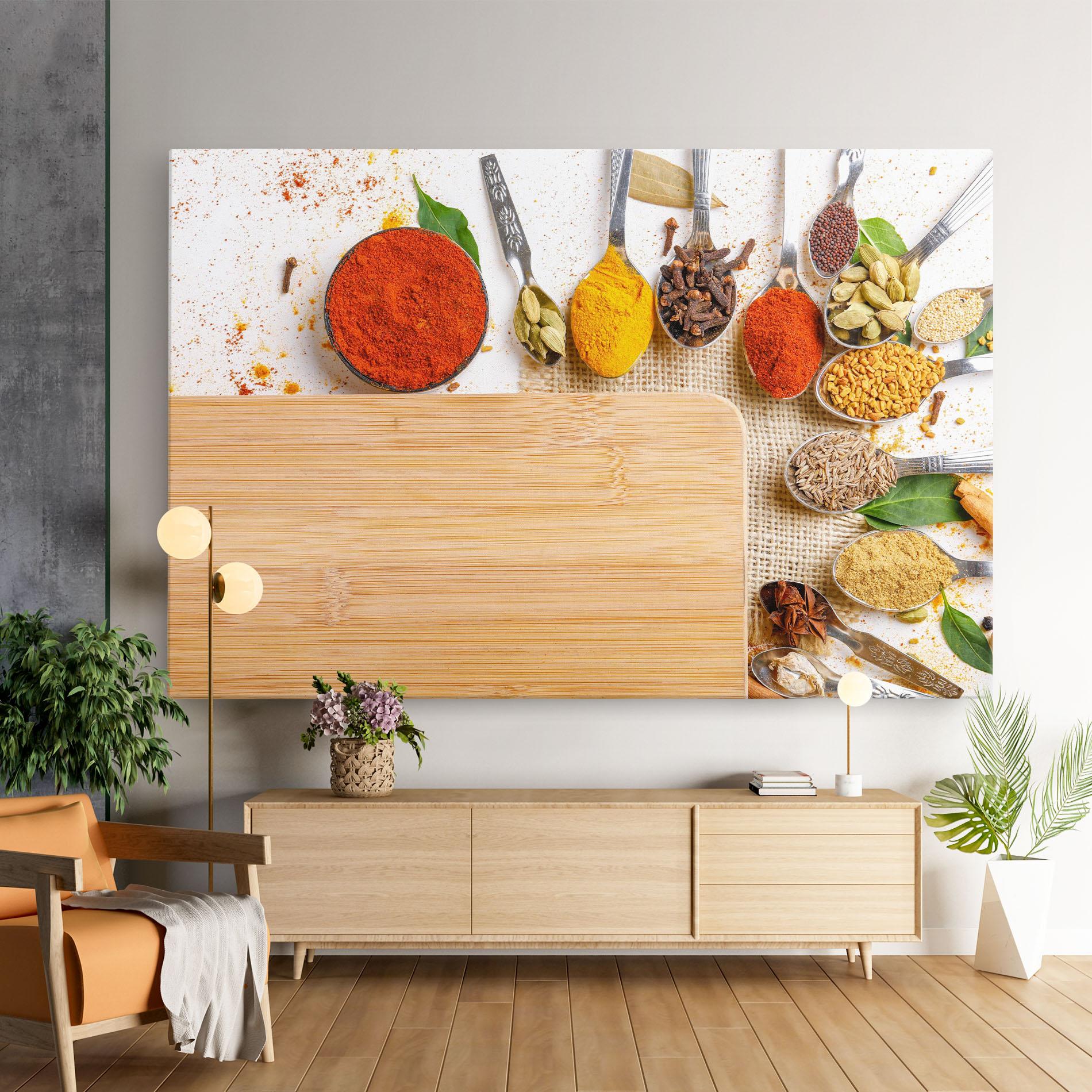 Tablou Canvas Spices Spoons mockup 9