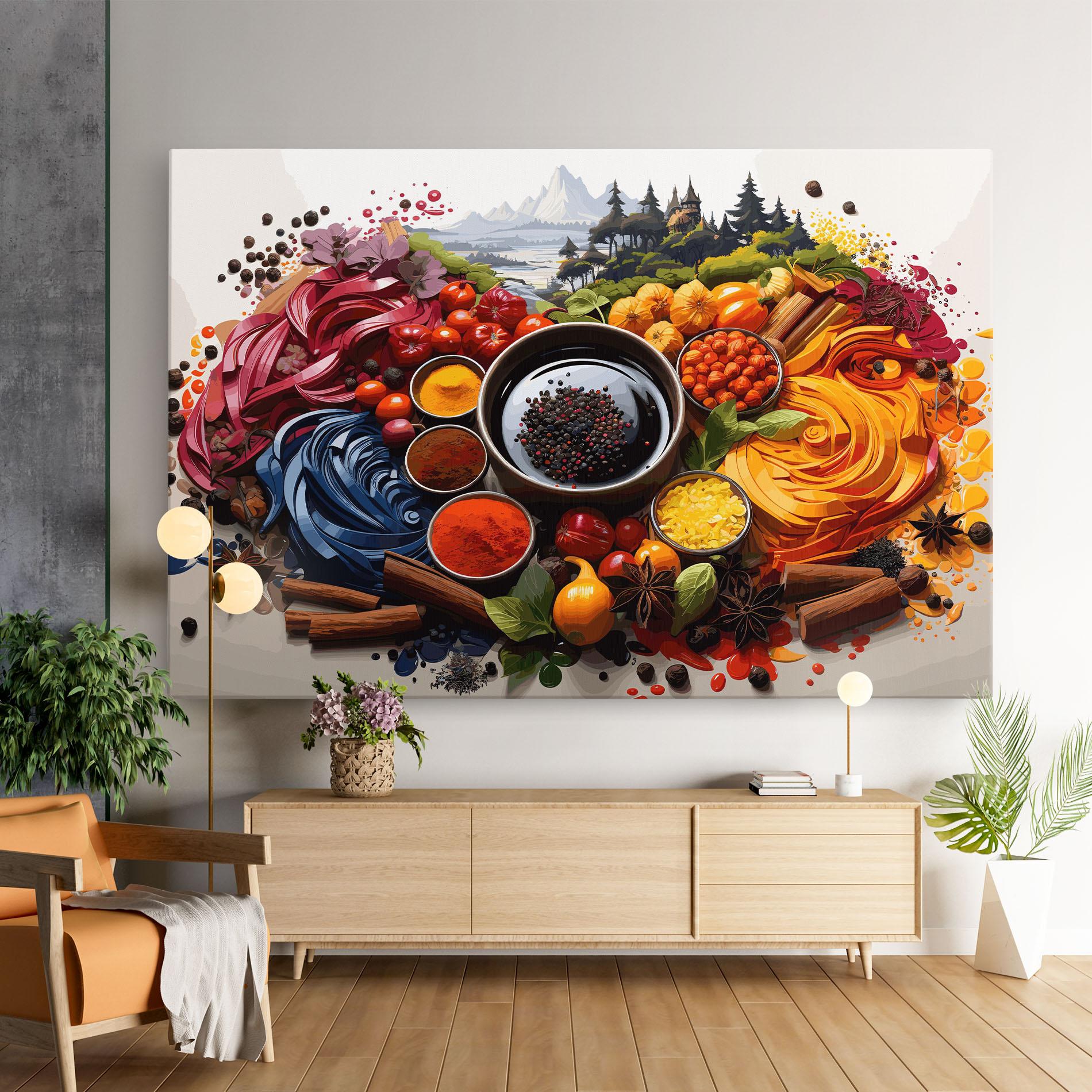 Tablou Canvas Spices Village mockup 9
