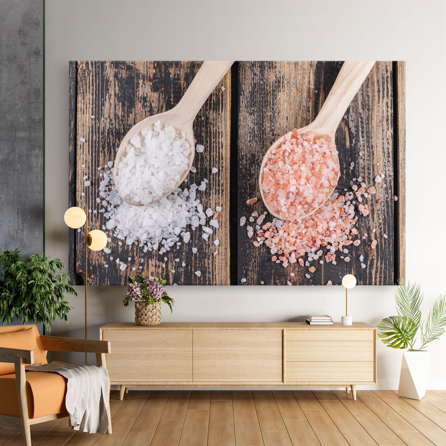 Tablou Canvas Wooden Spoons Sea Salt mockup 9