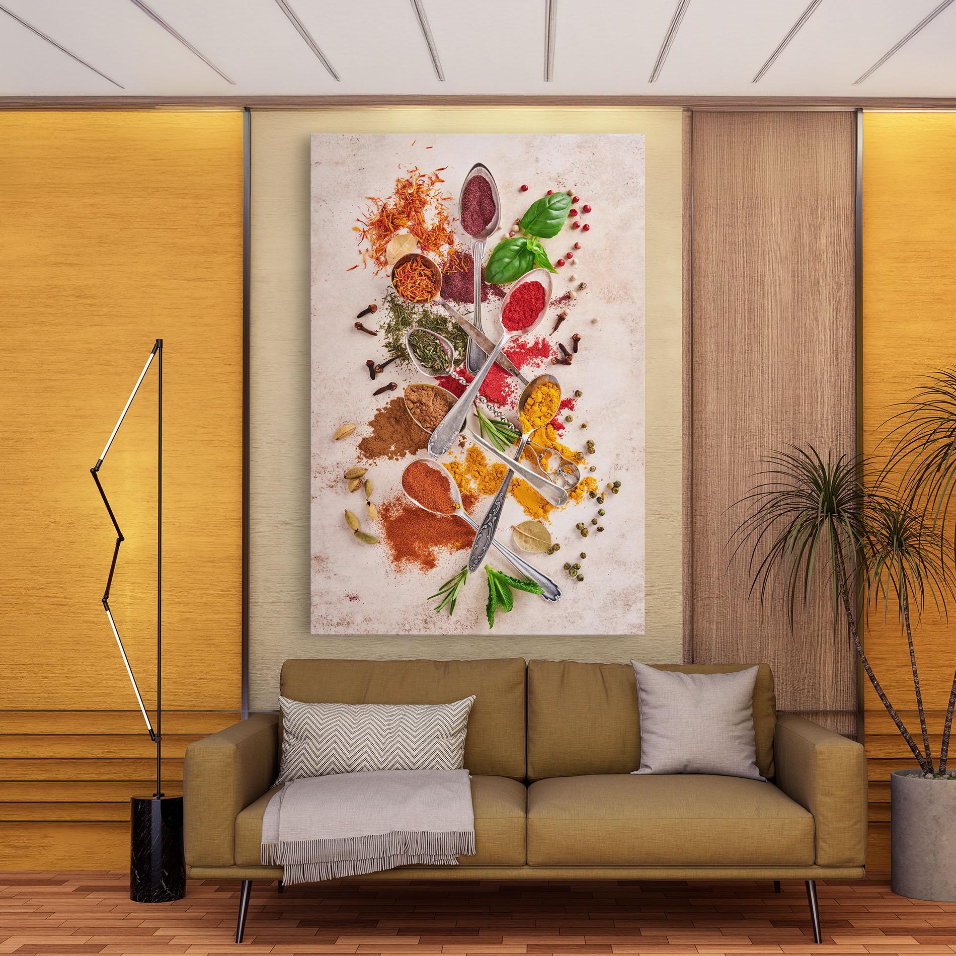 Tablou Canvas Colorful Spices Cooking mockup 9