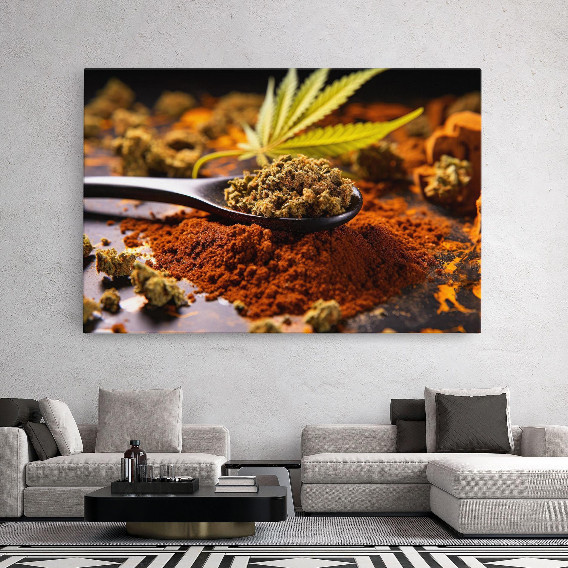 Tablou Canvas Cannabis Seasoning mockup 2