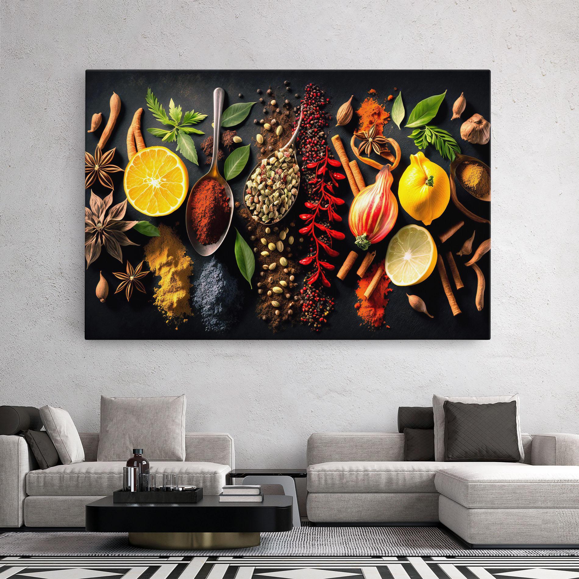 Tablou Canvas Closeup Pices mockup 2