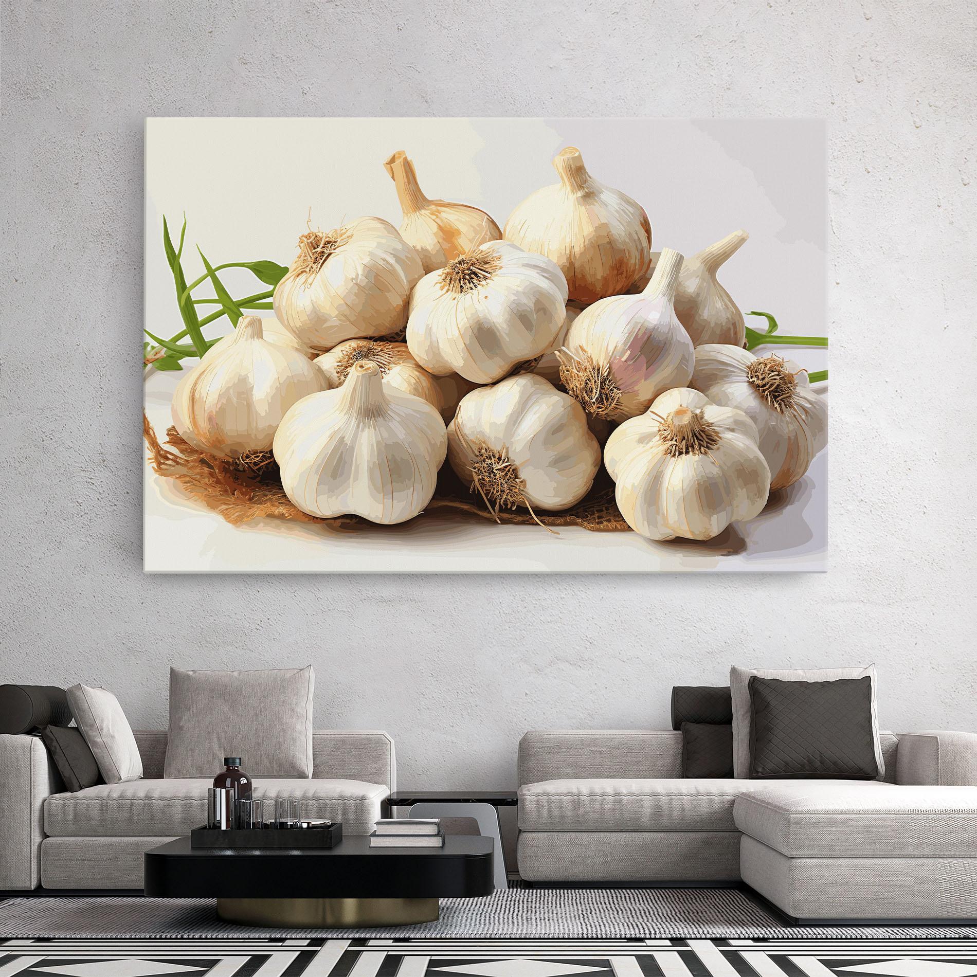 Tablou Canvas Garlic Art mockup 2