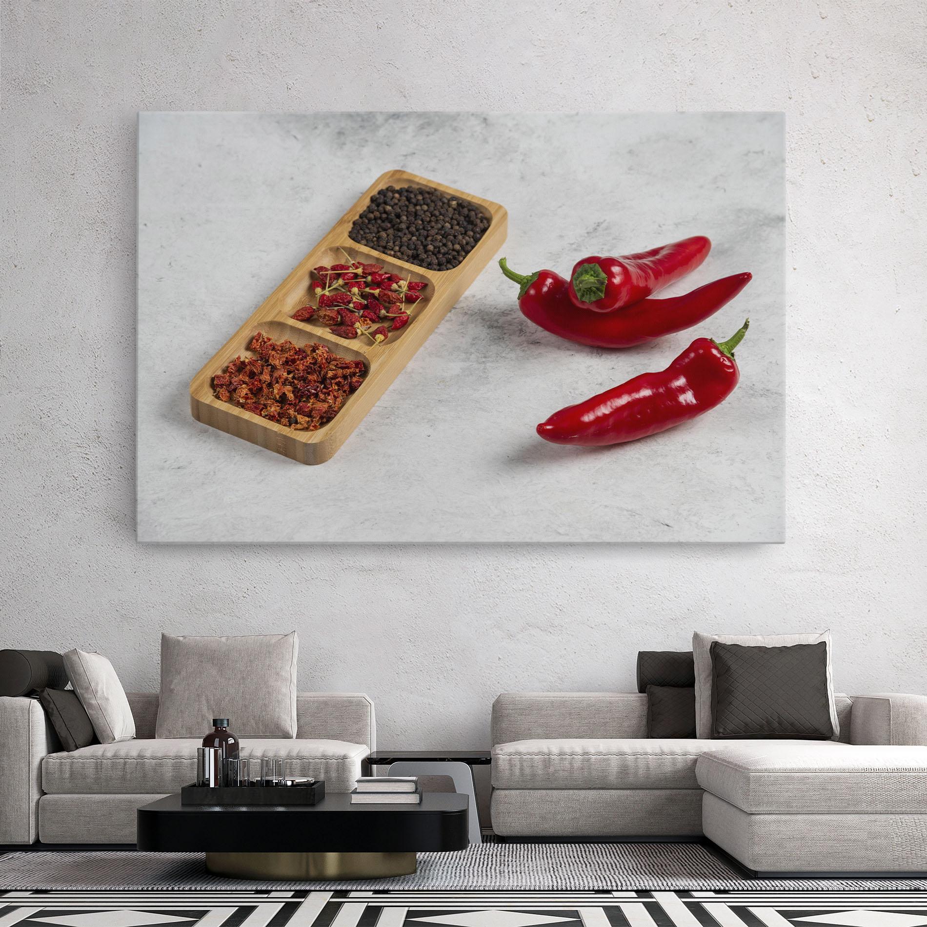 Tablou Canvas Hot Chili Spices mockup 2