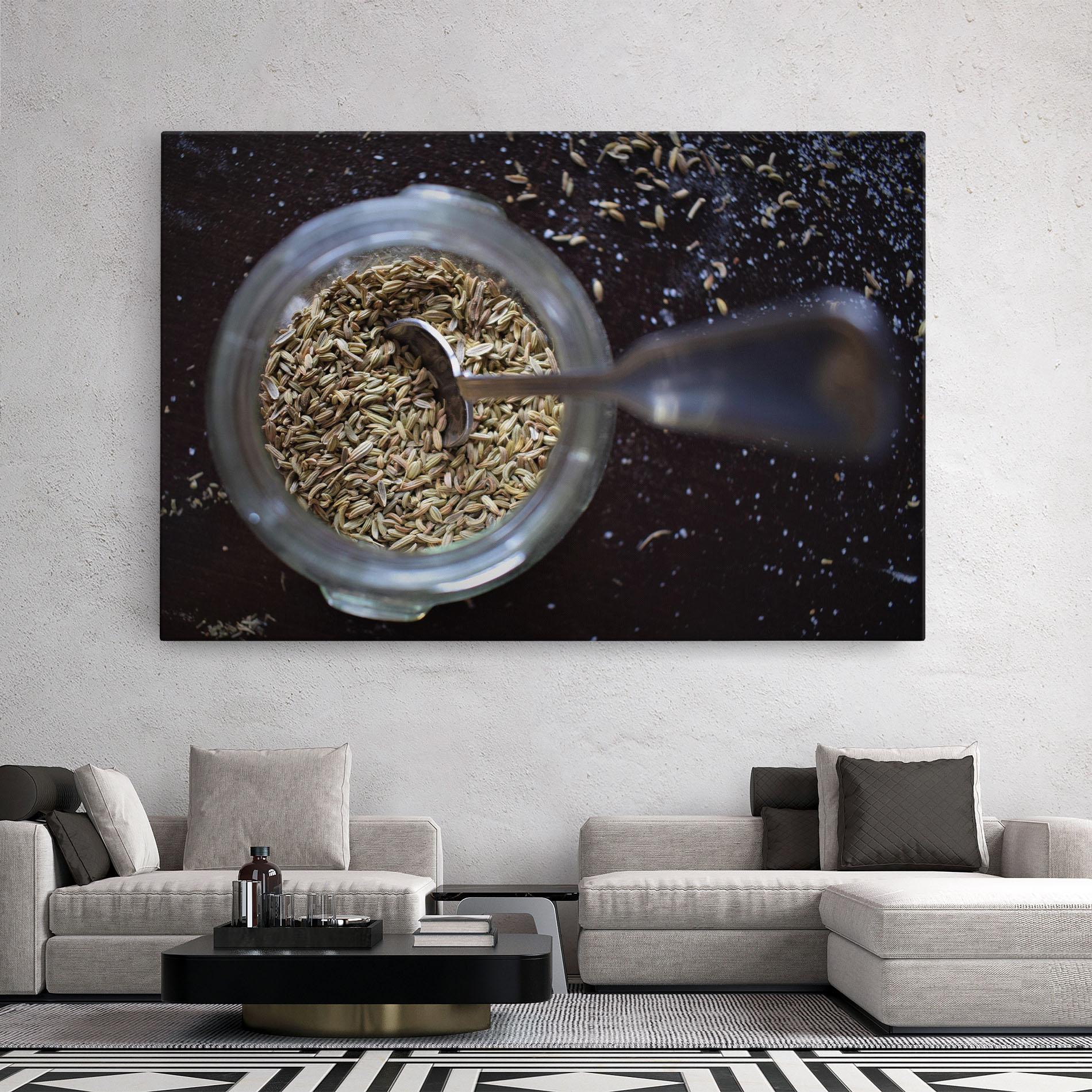 Tablou Canvas Jar With Spices mockup 2