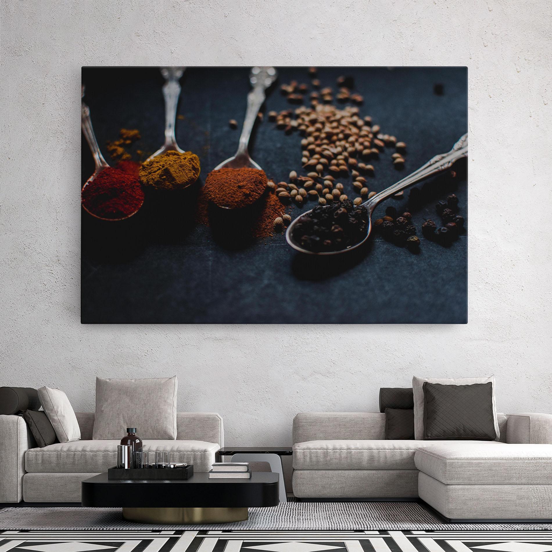 Tablou Canvas Spices Spoon mockup 2