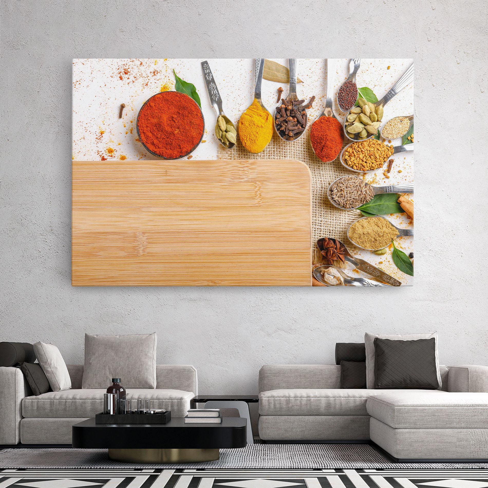 Tablou Canvas Spices Spoons mockup 2