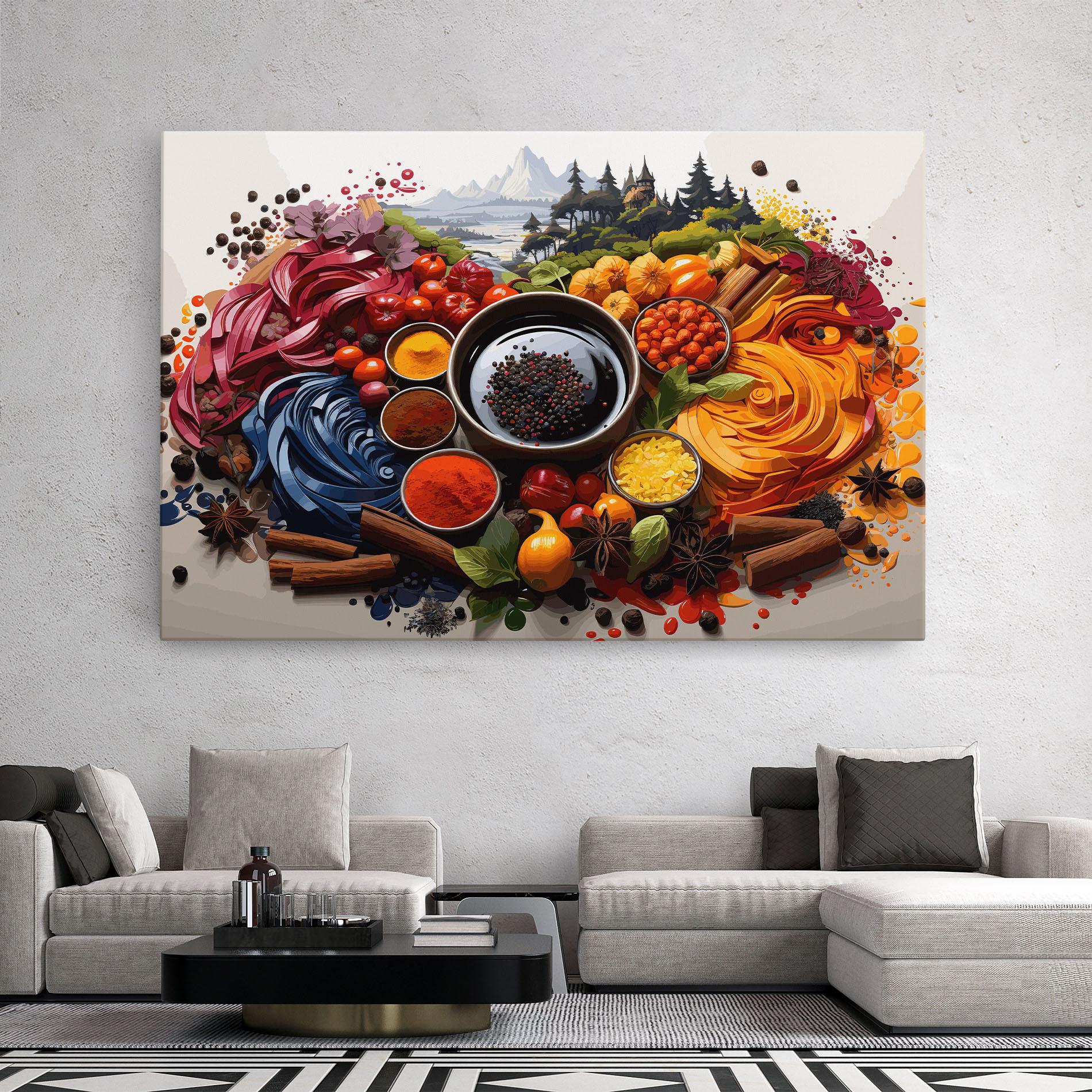 Tablou Canvas Spices Village mockup 2