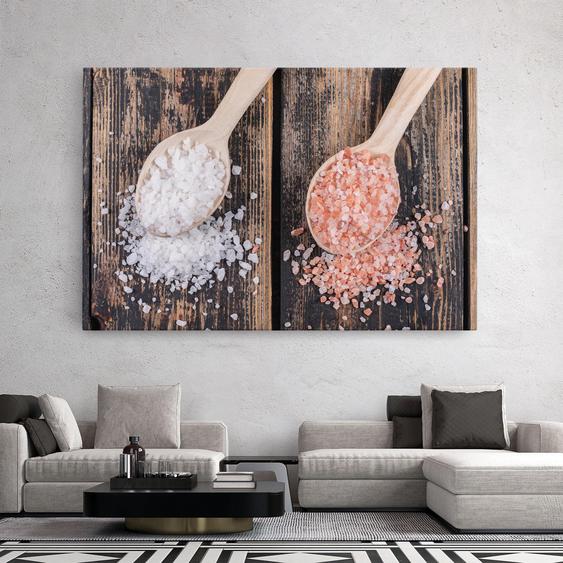 Tablou Canvas Wooden Spoons Sea Salt mockup 2