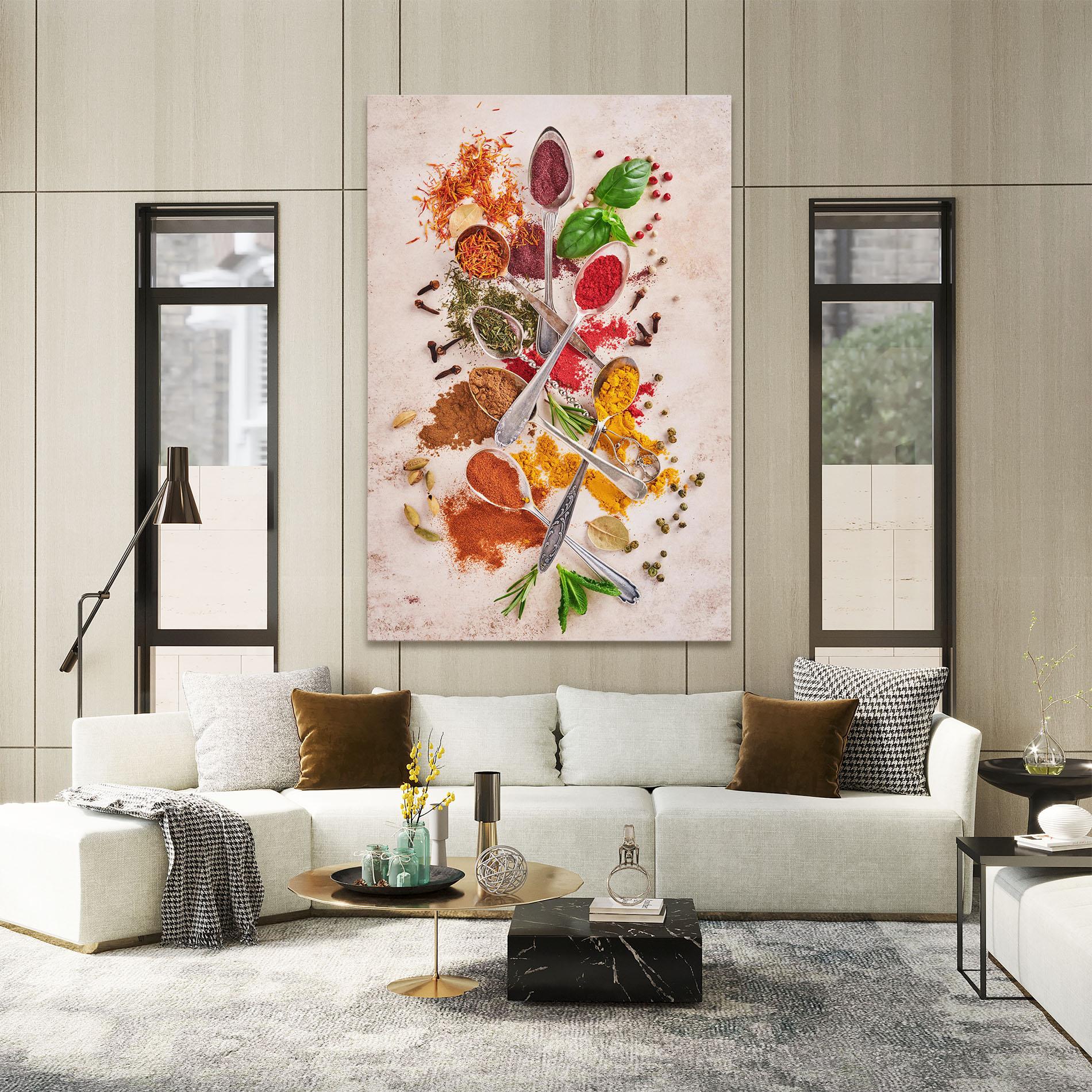 Tablou Canvas Colorful Spices Cooking mockup 2