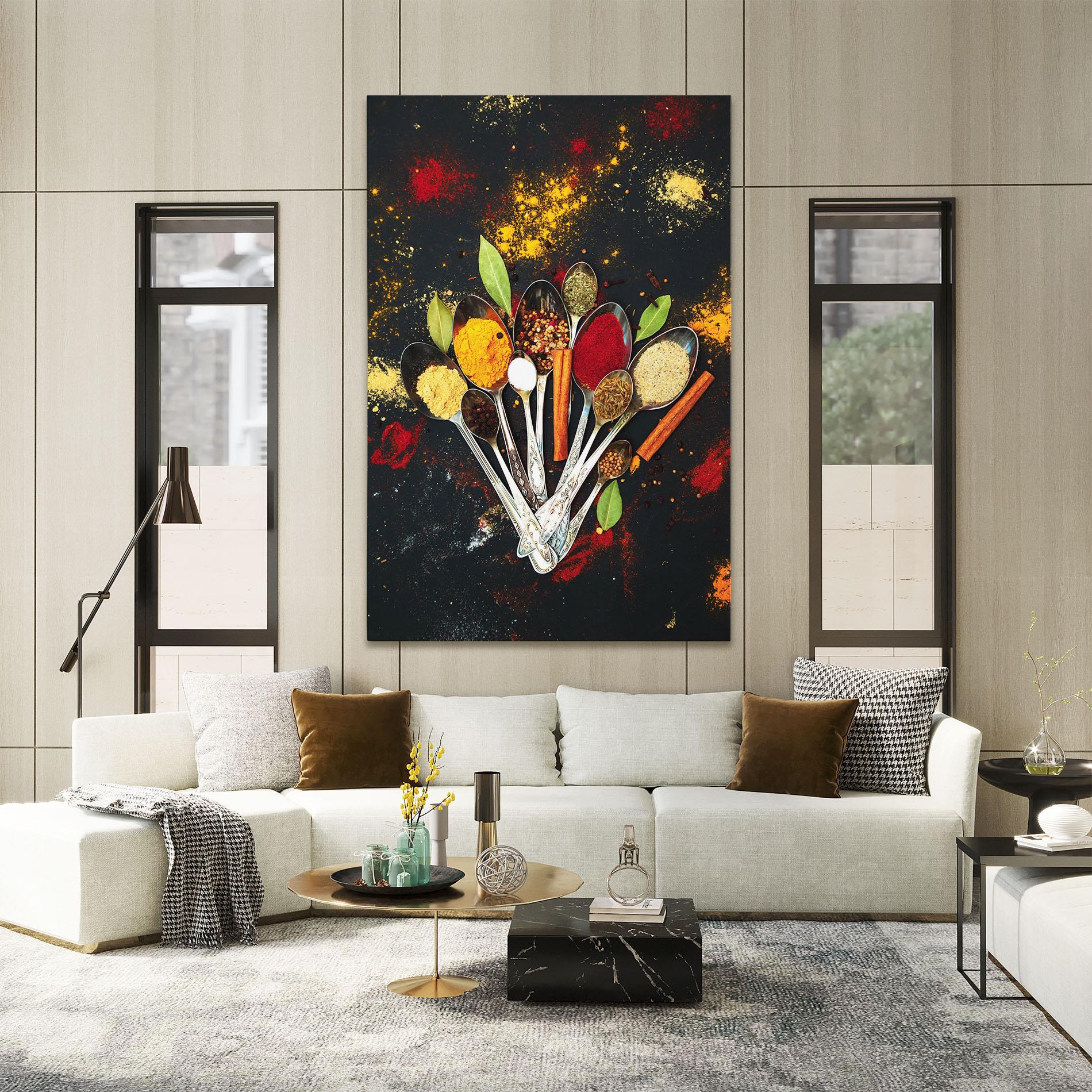 Tablou Canvas Cooking Spices Spoons mockup 2
