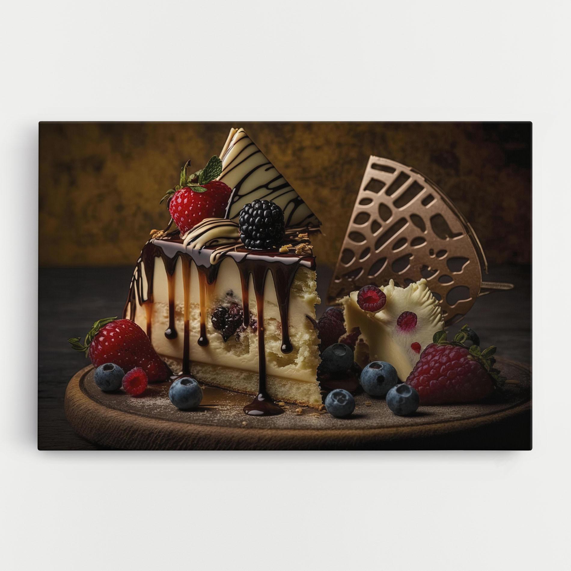 Tablou Canvas Cheesecake Chocolate mockup 0
