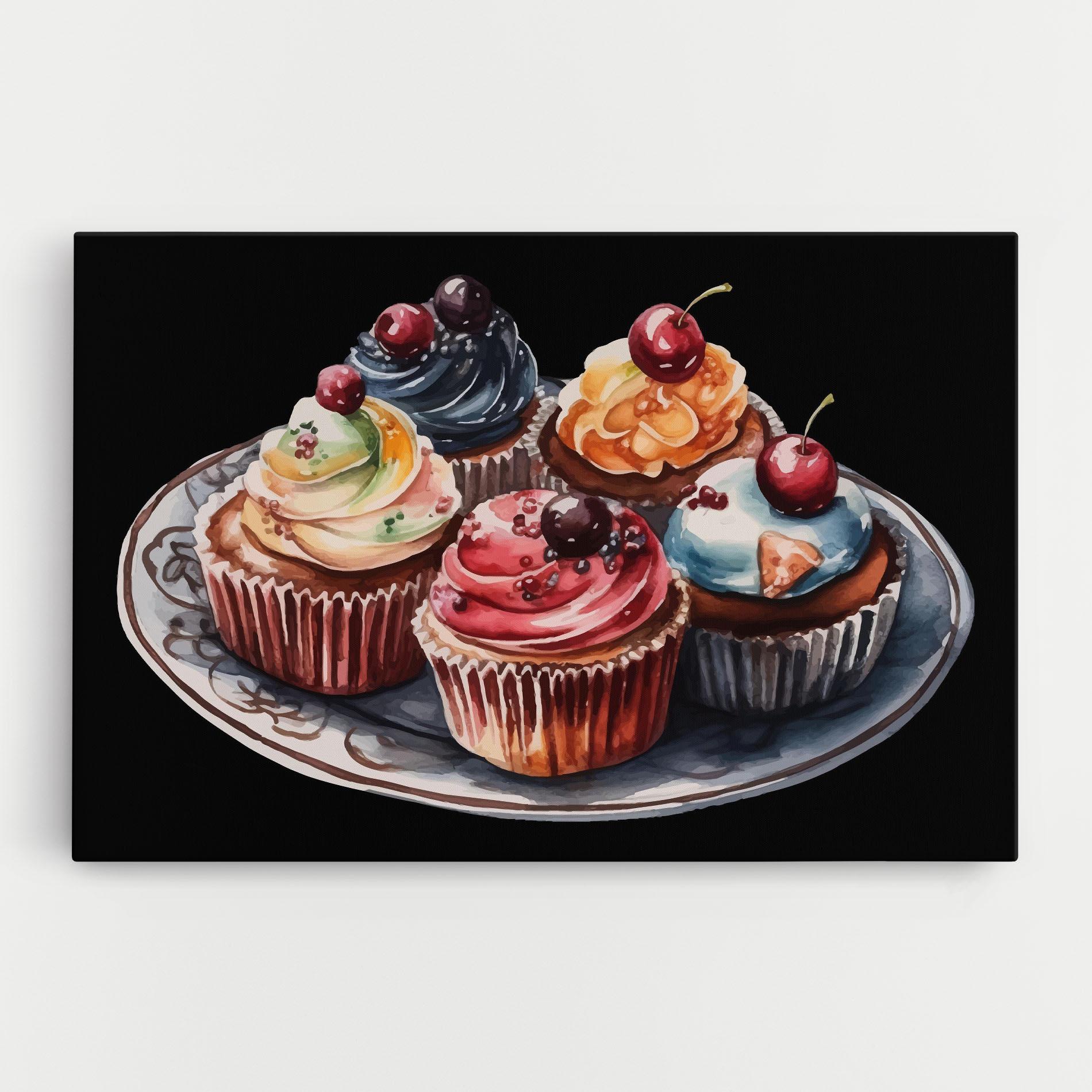Tablou Canvas Colorful Muffins mockup 0