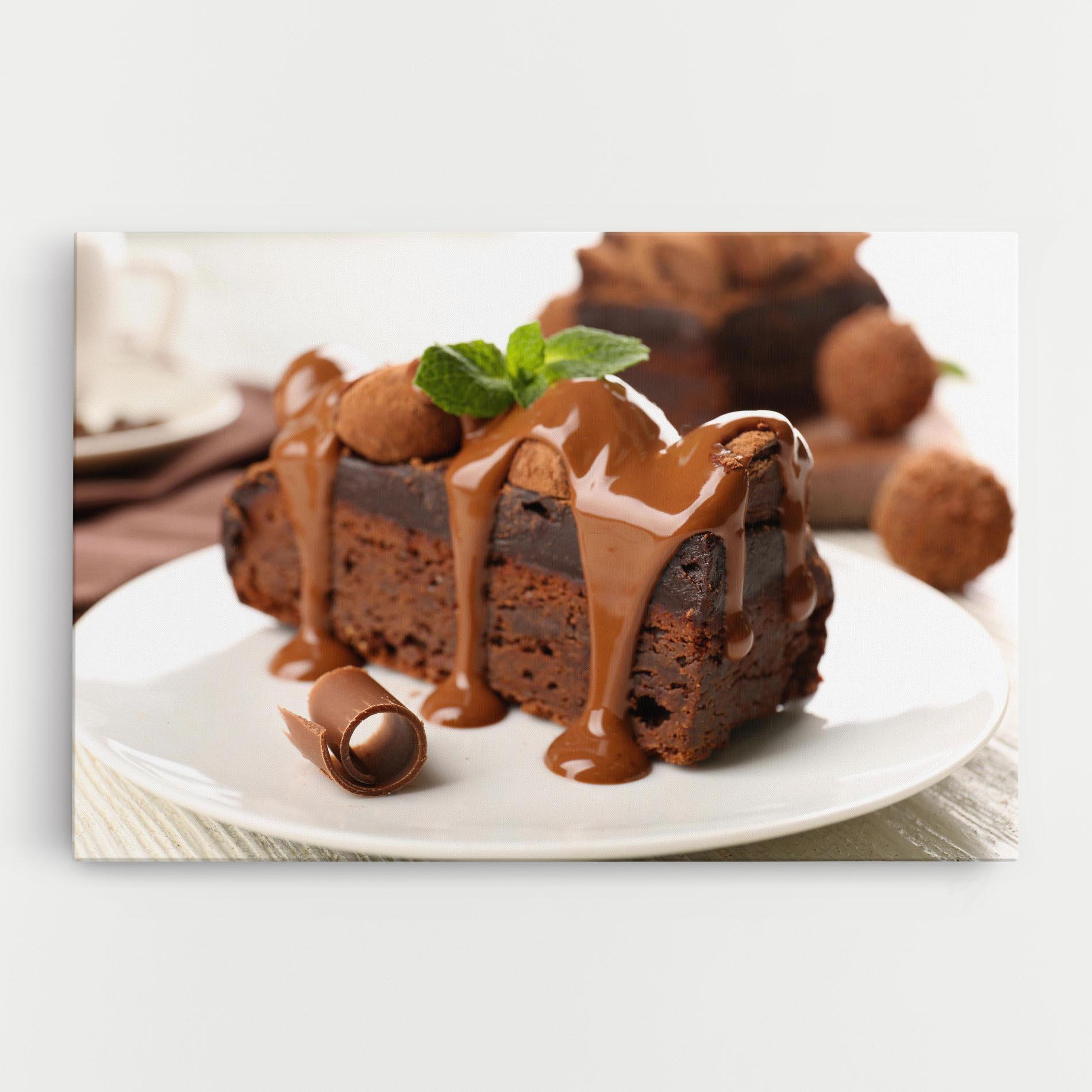 Tablou Canvas Mint Chocolate Cake mockup 0