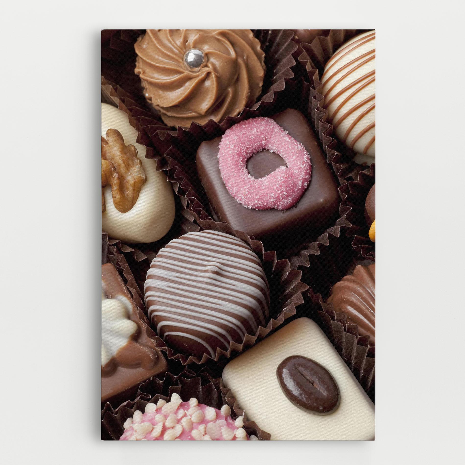 Tablou Canvas Chocolate Bonbons mockup 0