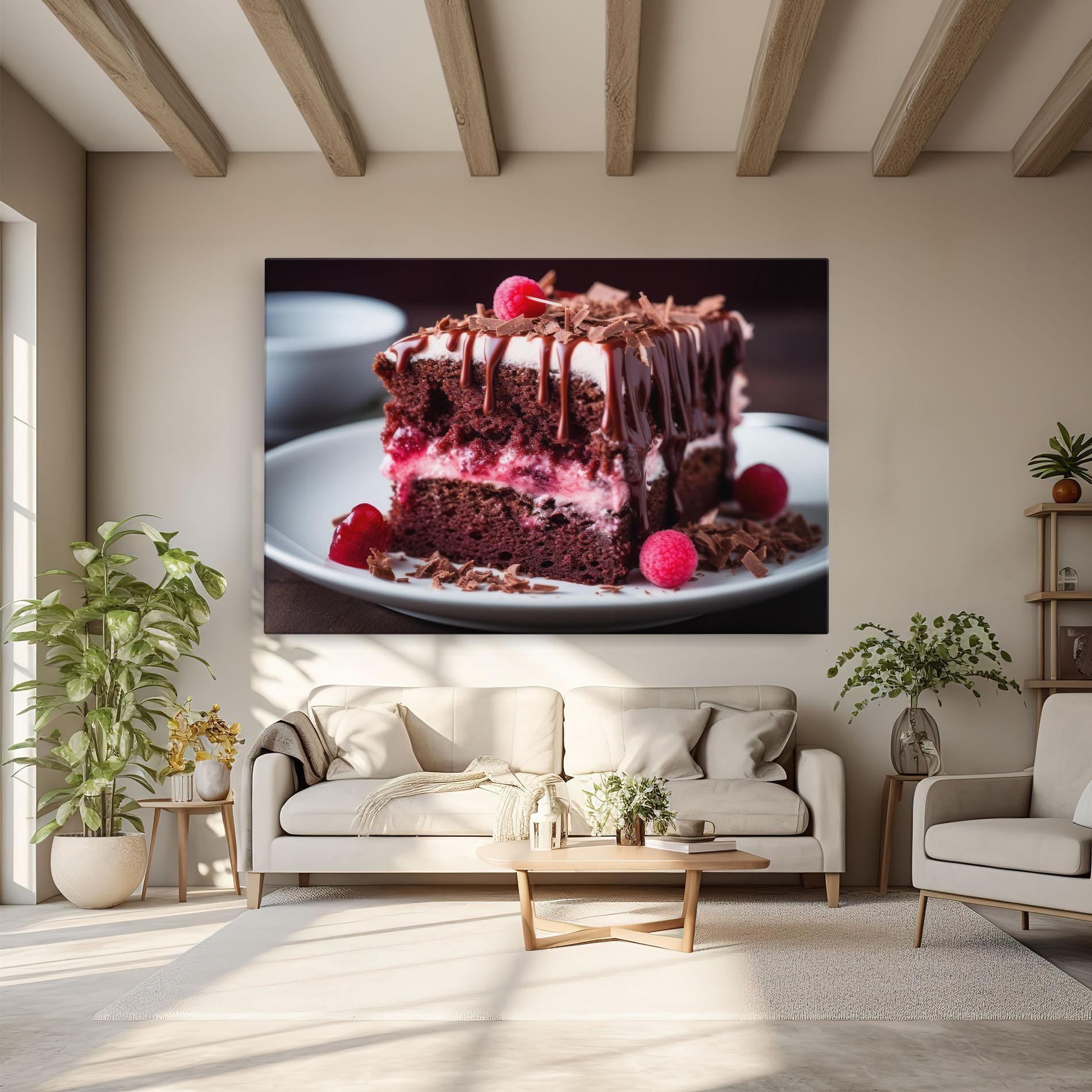 Tablou Canvas Brown Cake mockup 6