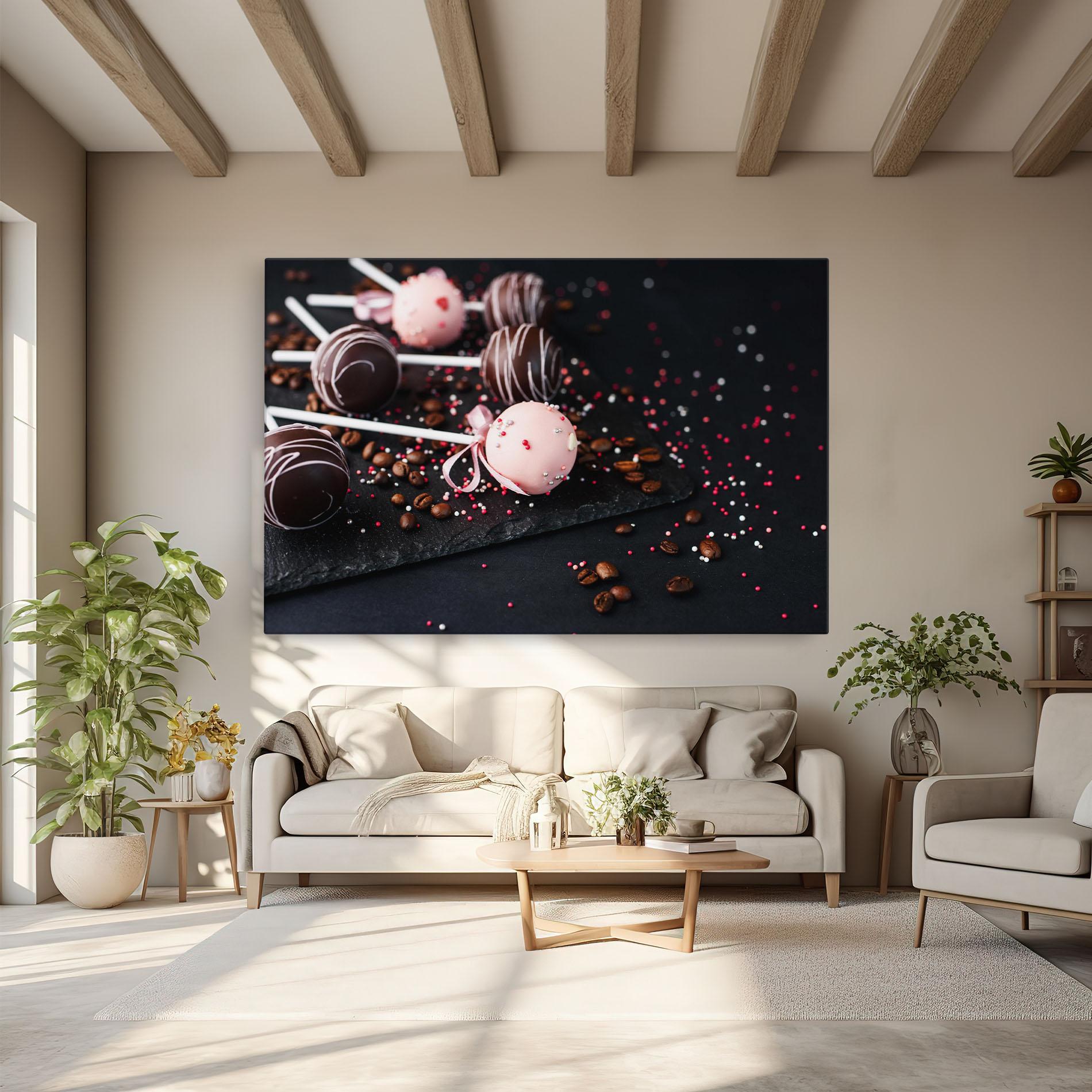 Tablou Canvas Chocolate Dessert mockup 6