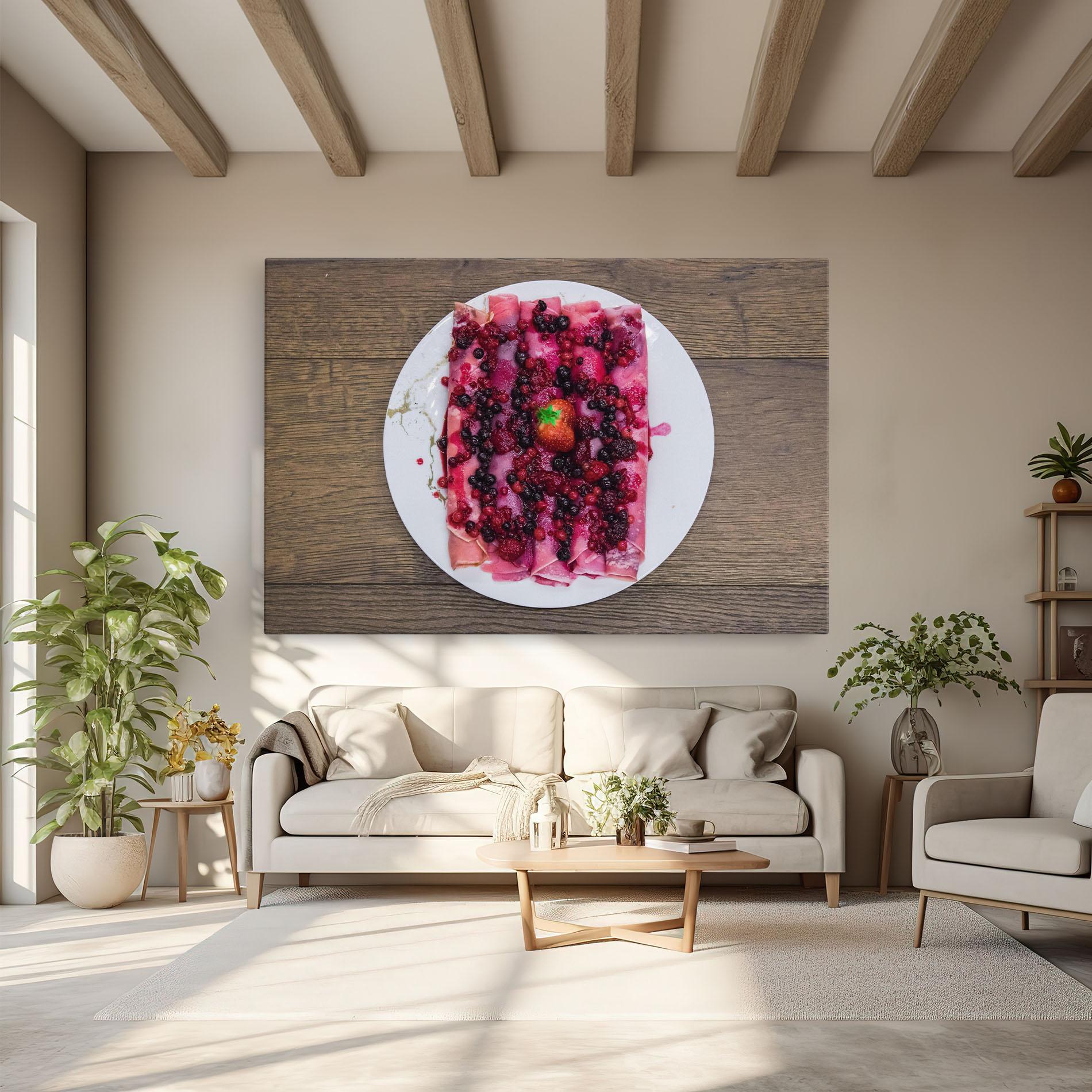 Tablou Canvas Strawberry Pancakes mockup 6