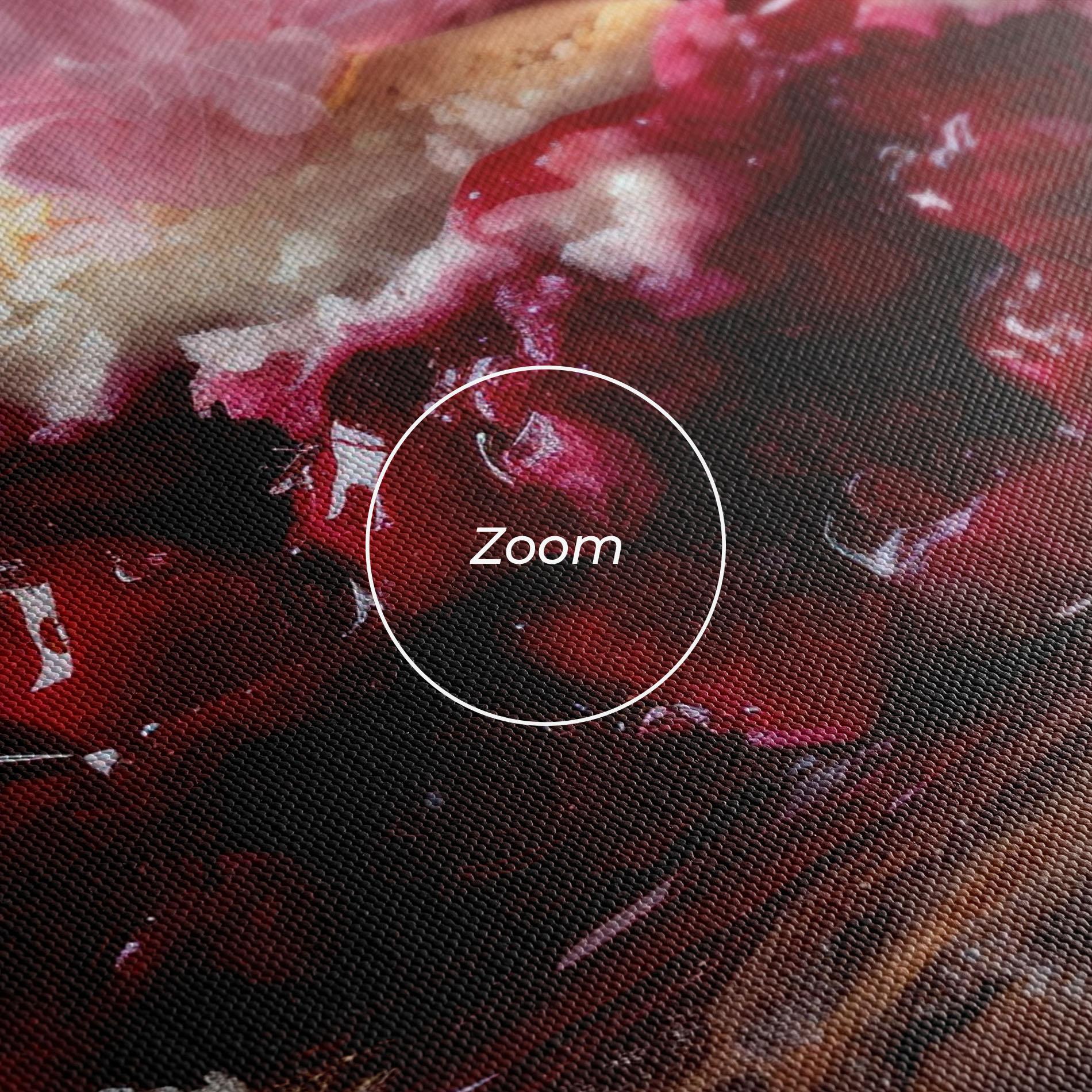 Tablou Canvas Wooden Table Cherries mockup 3