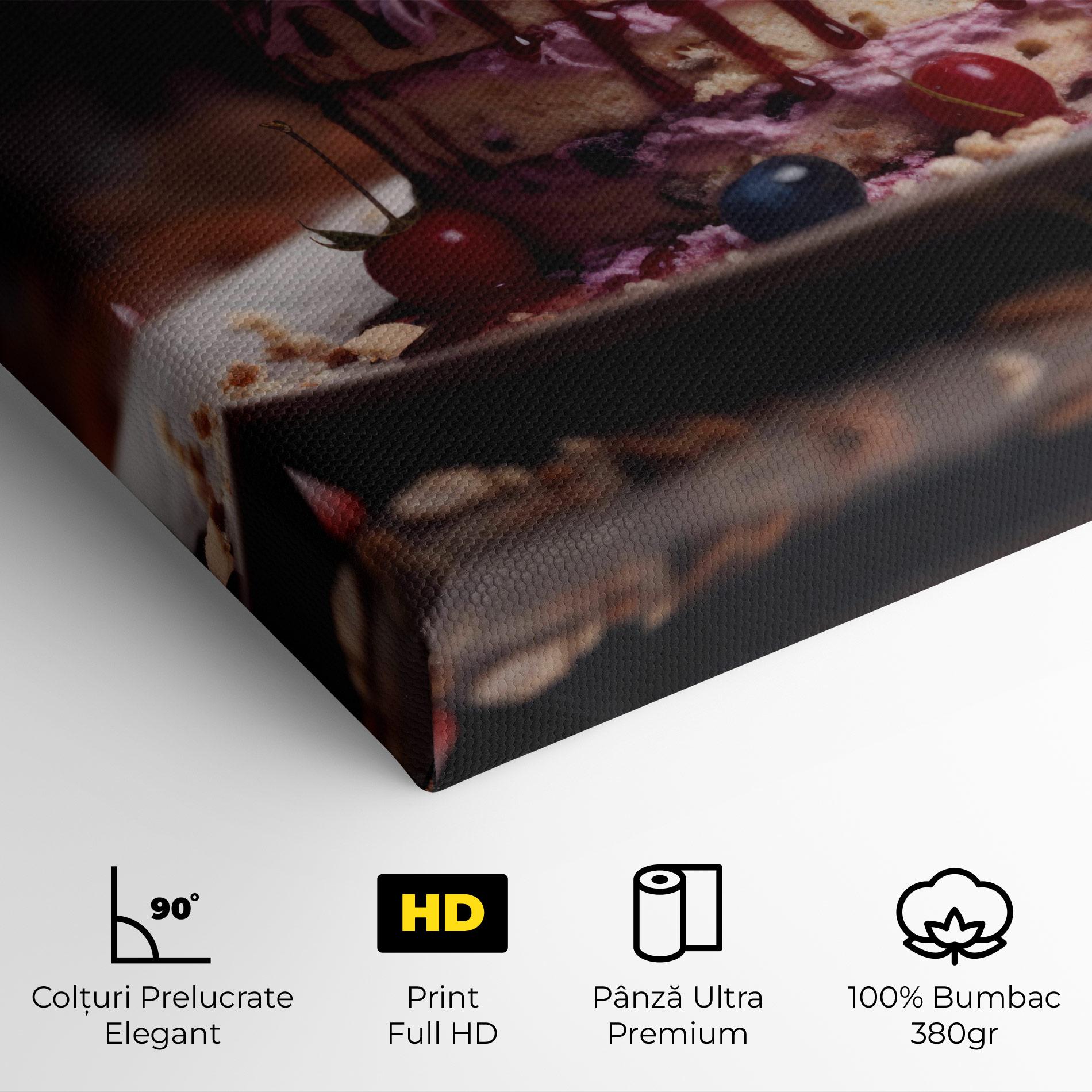 Tablou Canvas Berries Dessert mockup 4