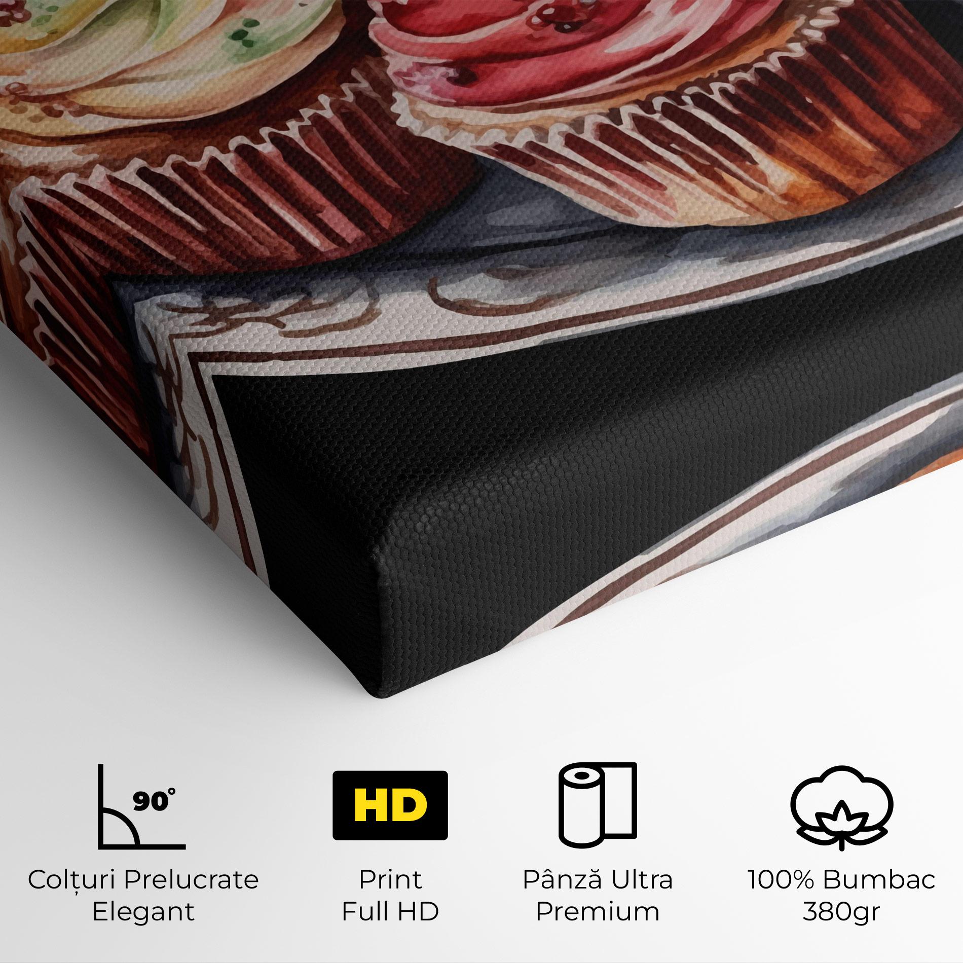 Tablou Canvas Colorful Muffins mockup 4