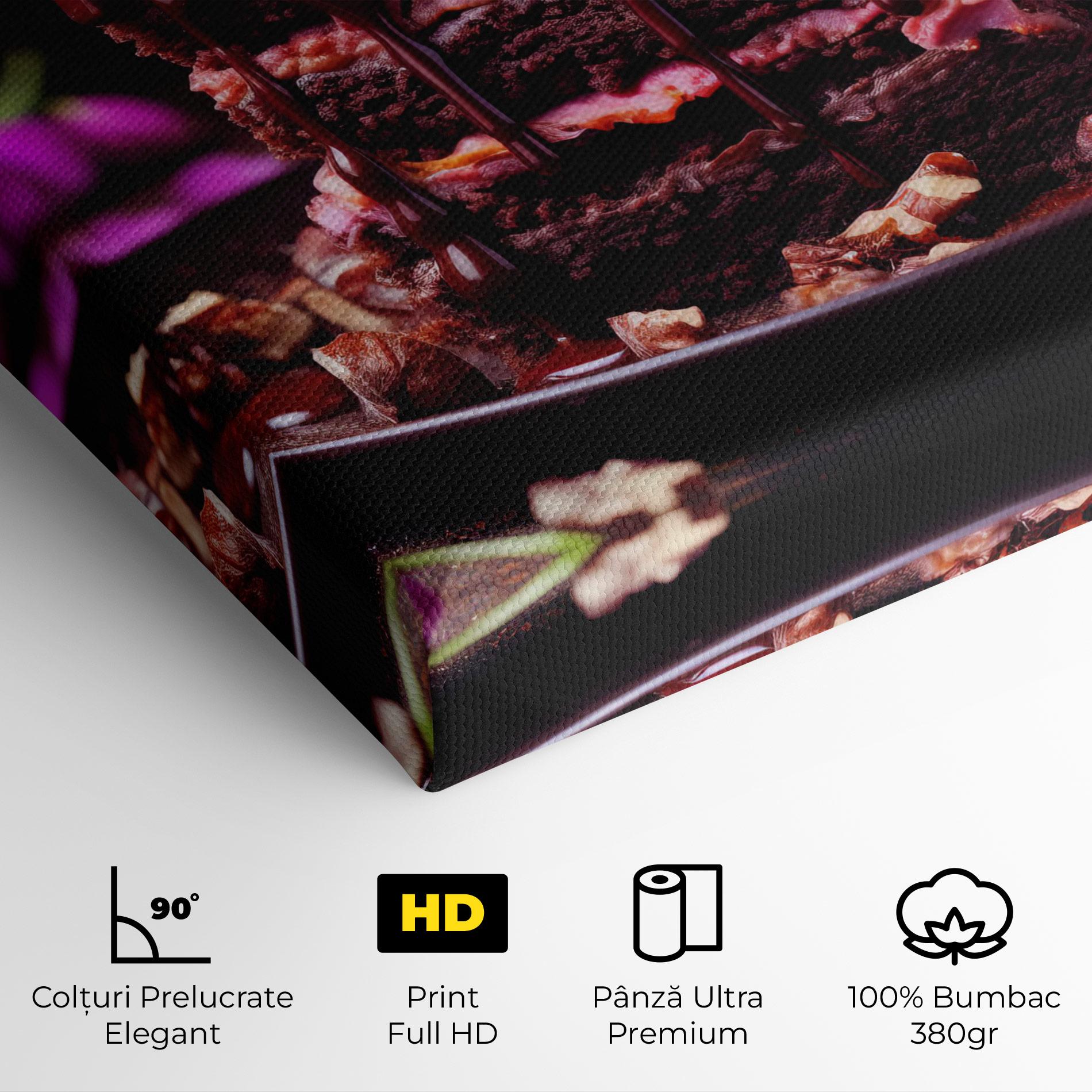 Tablou Canvas Pink Flower Cake mockup 4