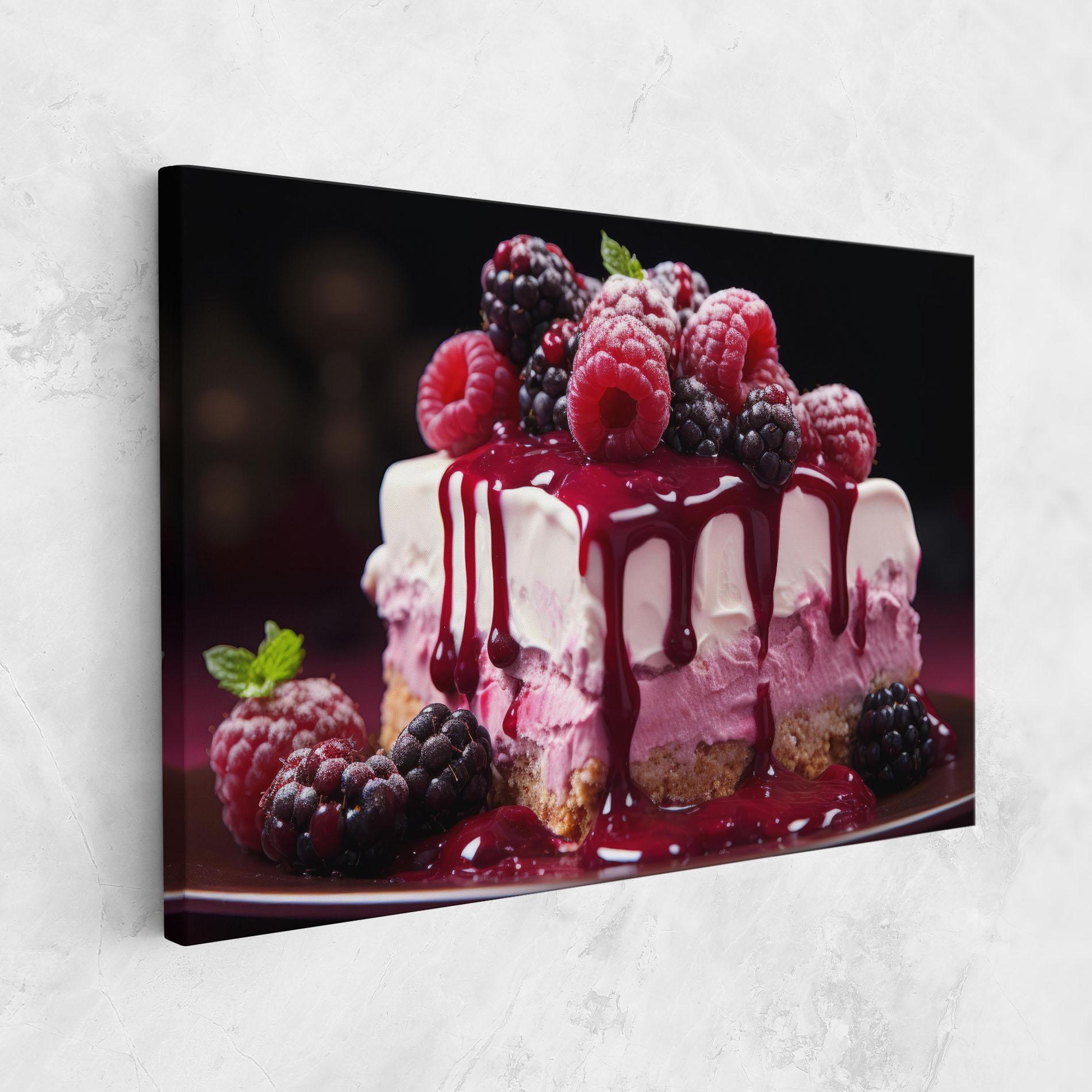 Tablou Canvas Berries Cream mockup 1