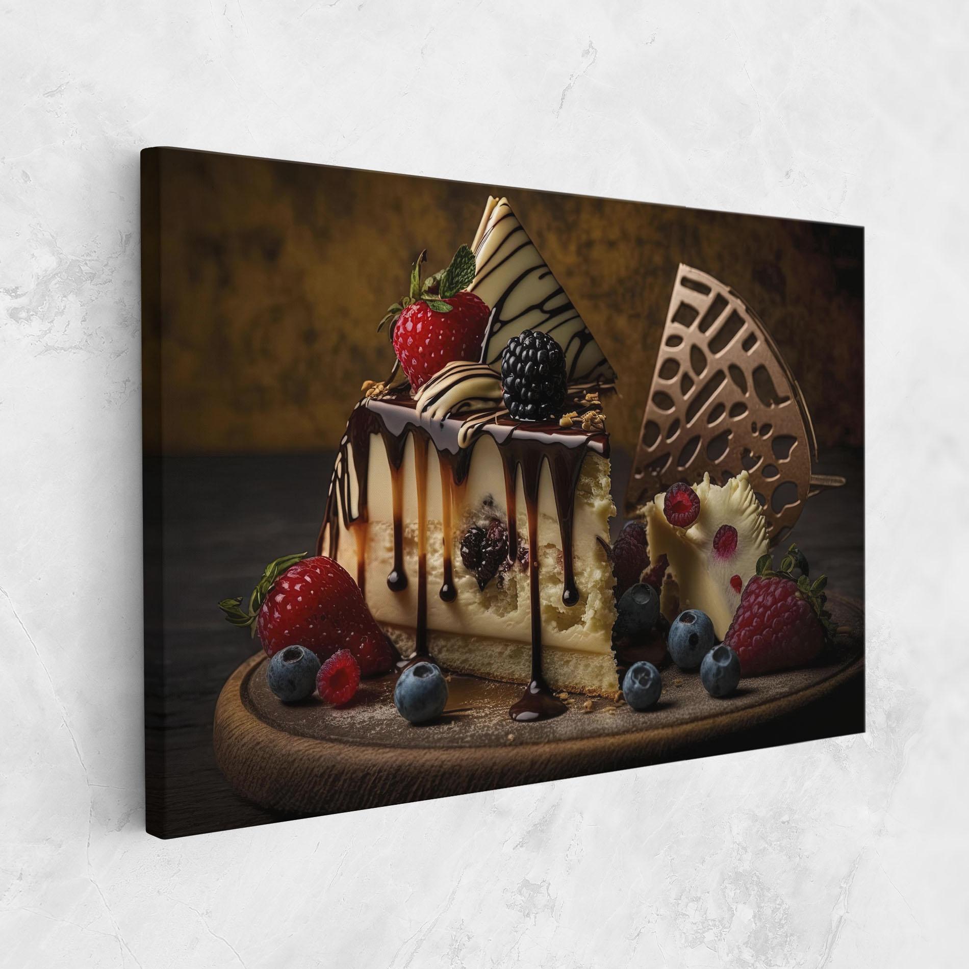 Tablou Canvas Cheesecake Chocolate mockup 1