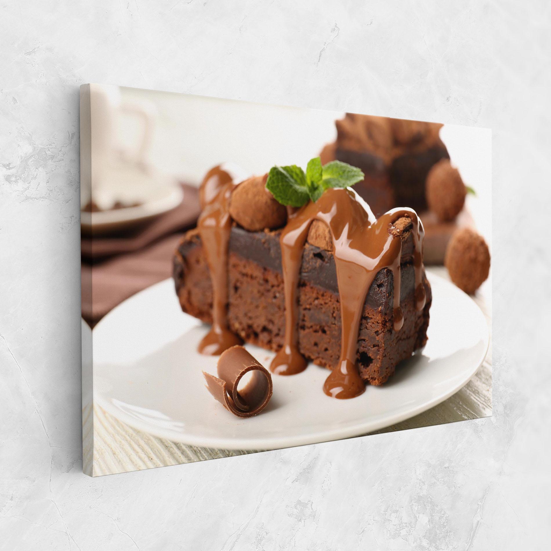 Tablou Canvas Mint Chocolate Cake mockup 1