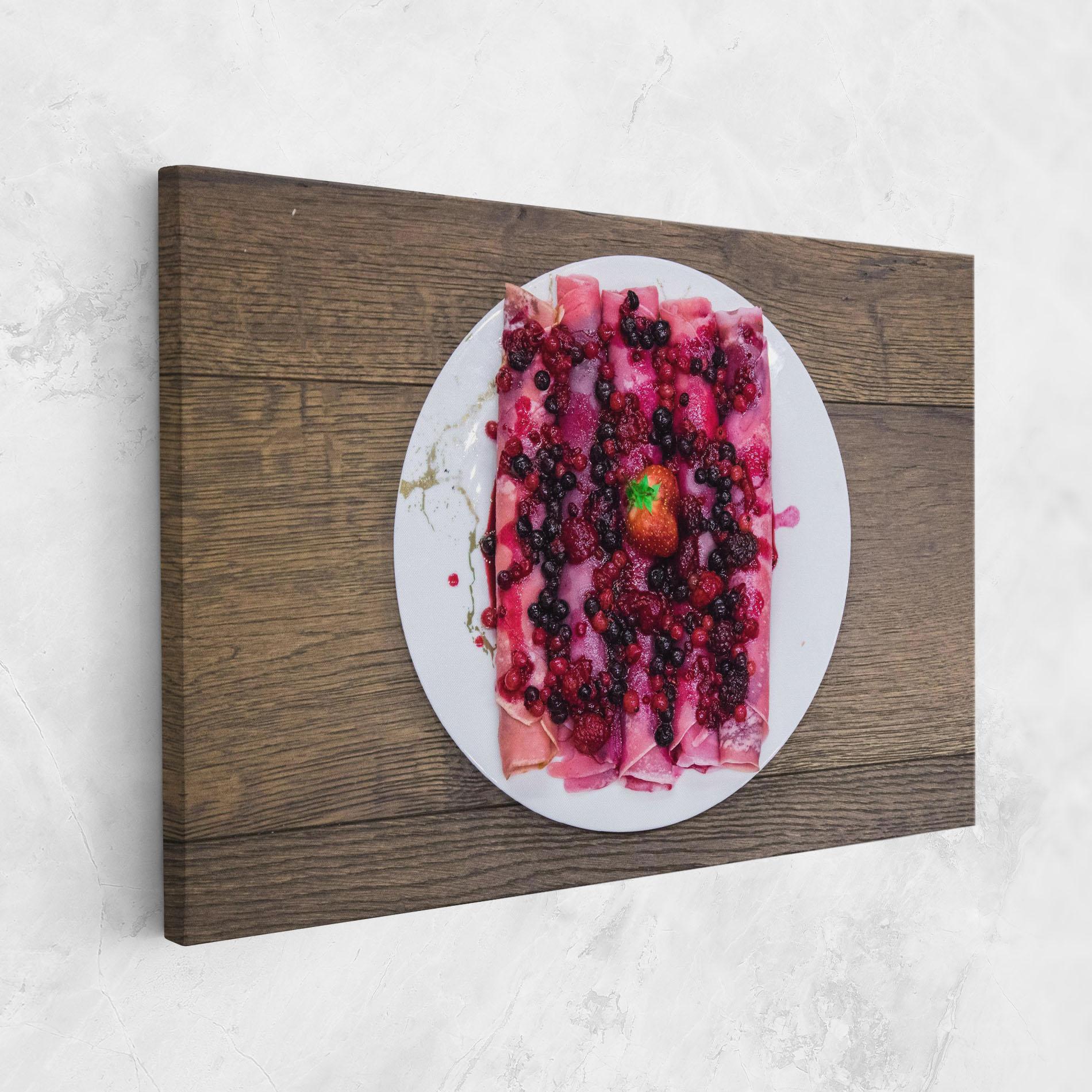 Tablou Canvas Strawberry Pancakes mockup 1