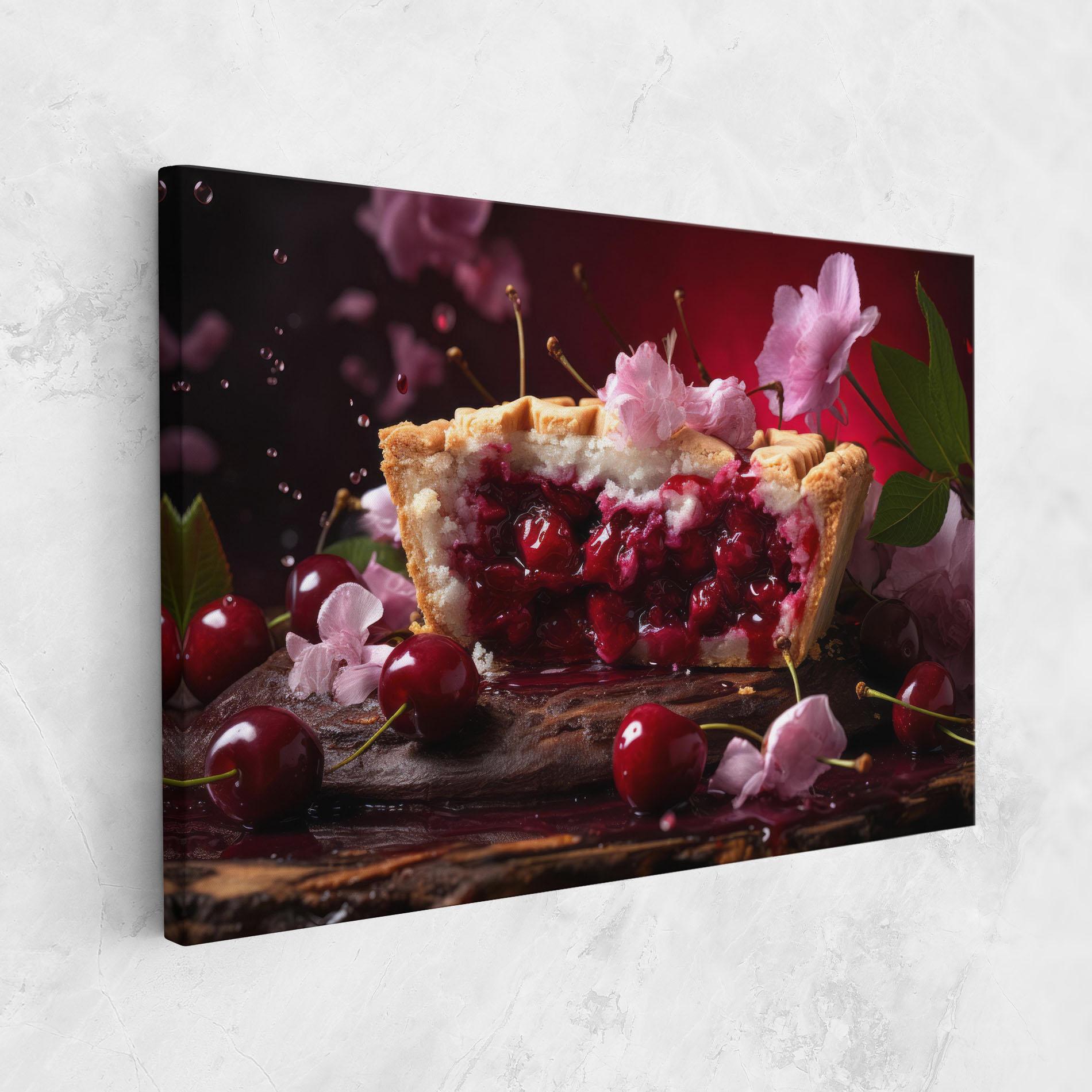 Tablou Canvas Wooden Table Cherries mockup 1