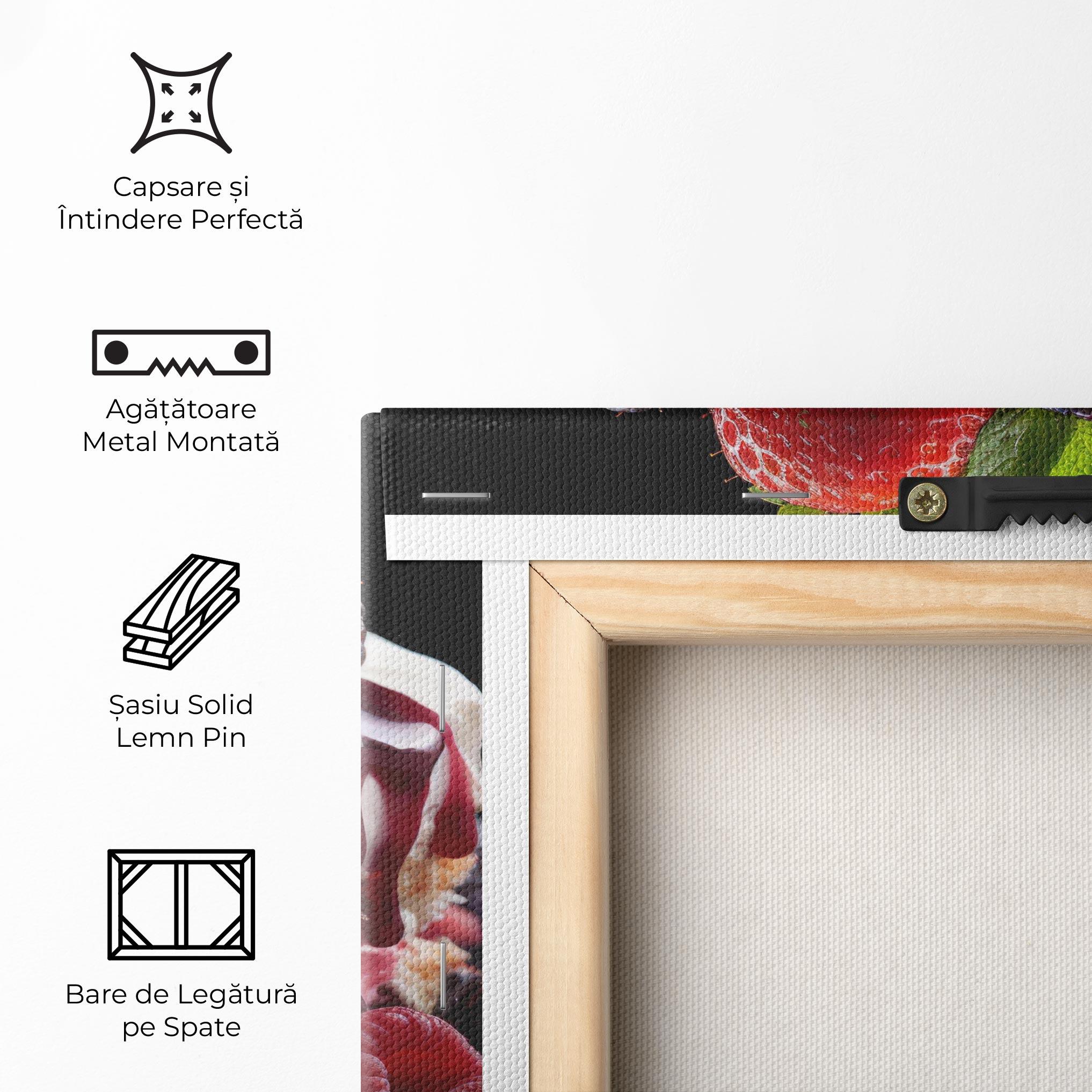 Tablou Canvas Berries Cream Dessert mockup 5