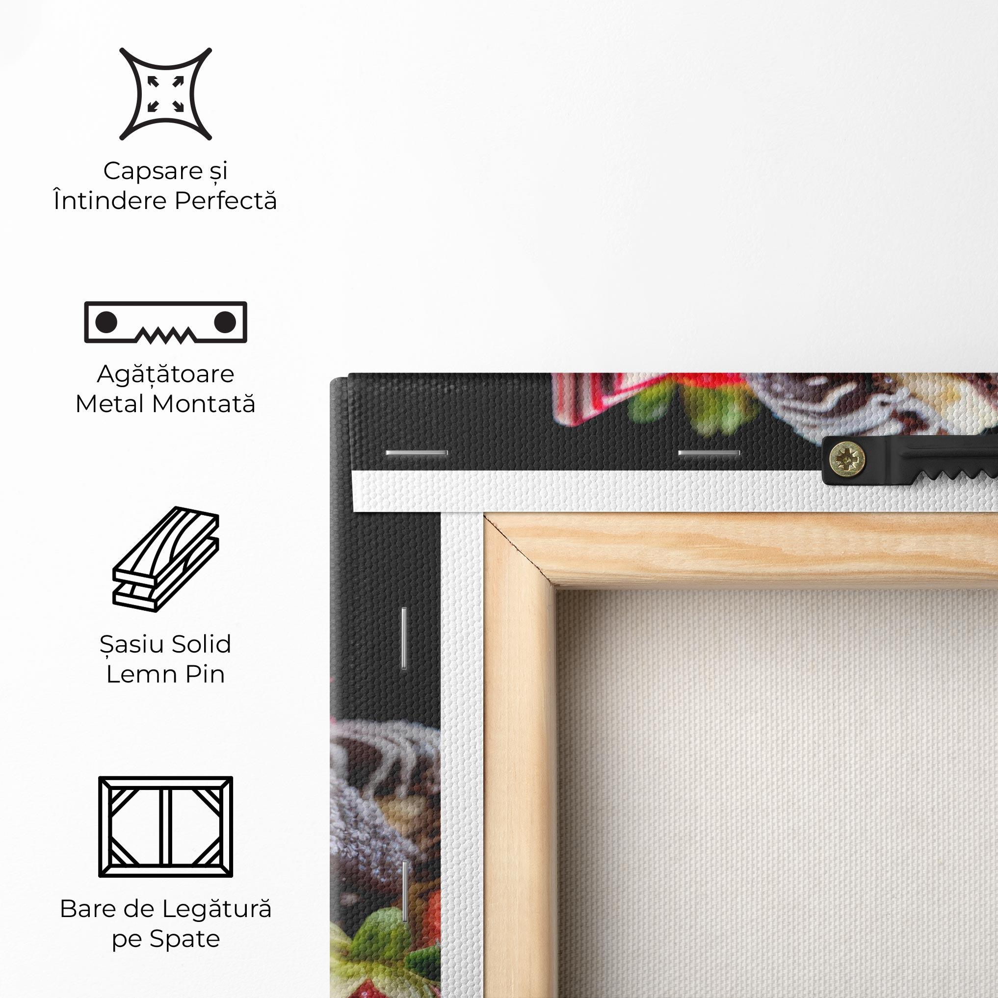 Tablou Canvas Berries Macarons mockup 5