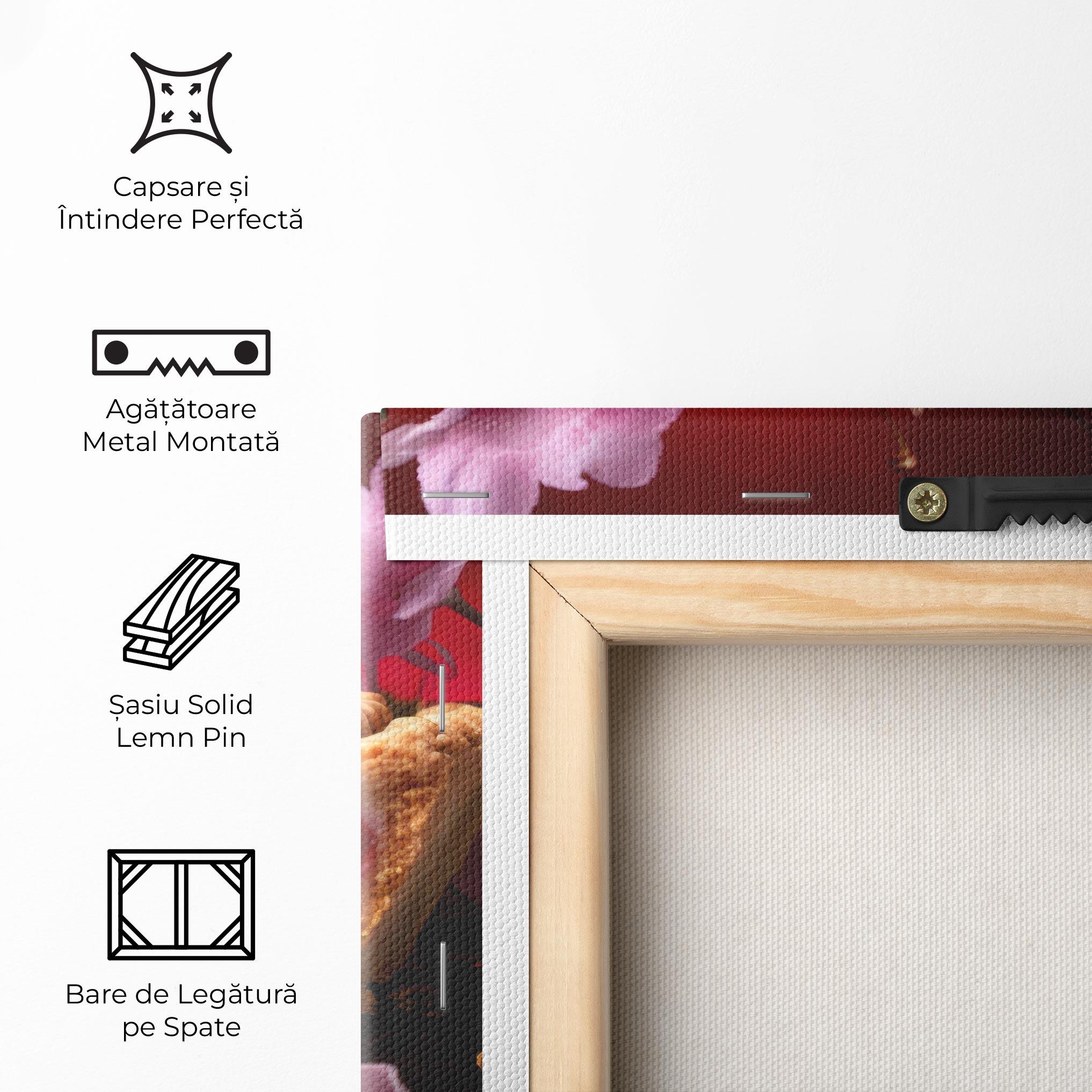Tablou Canvas Wooden Table Cherries mockup 5